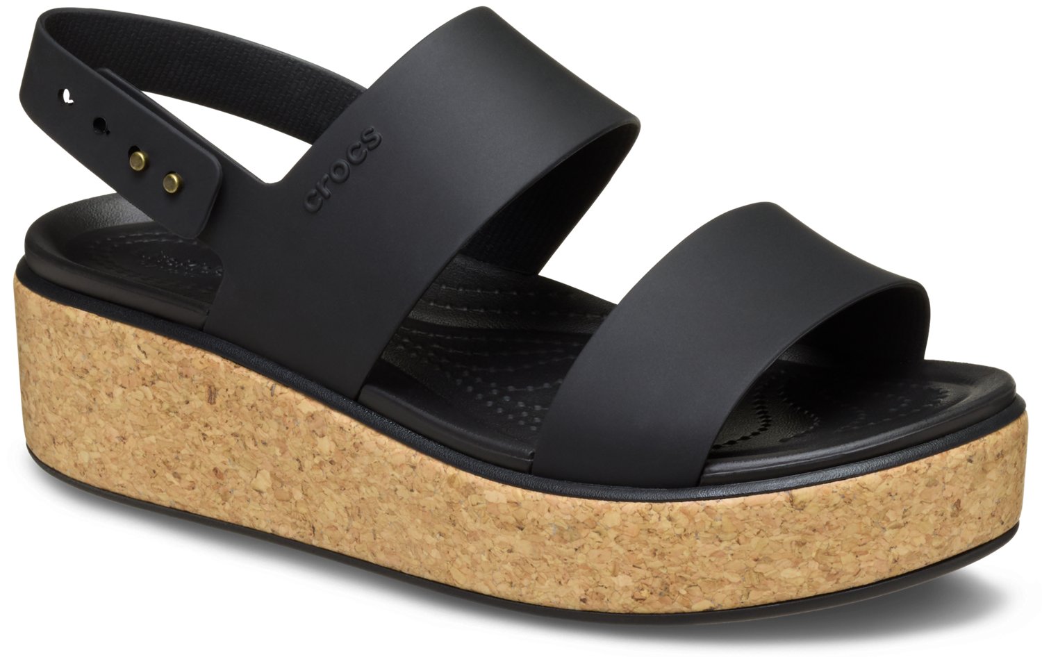 Crocs Women’s Brooklyn Low Wedge Cork Sandals - view number 3