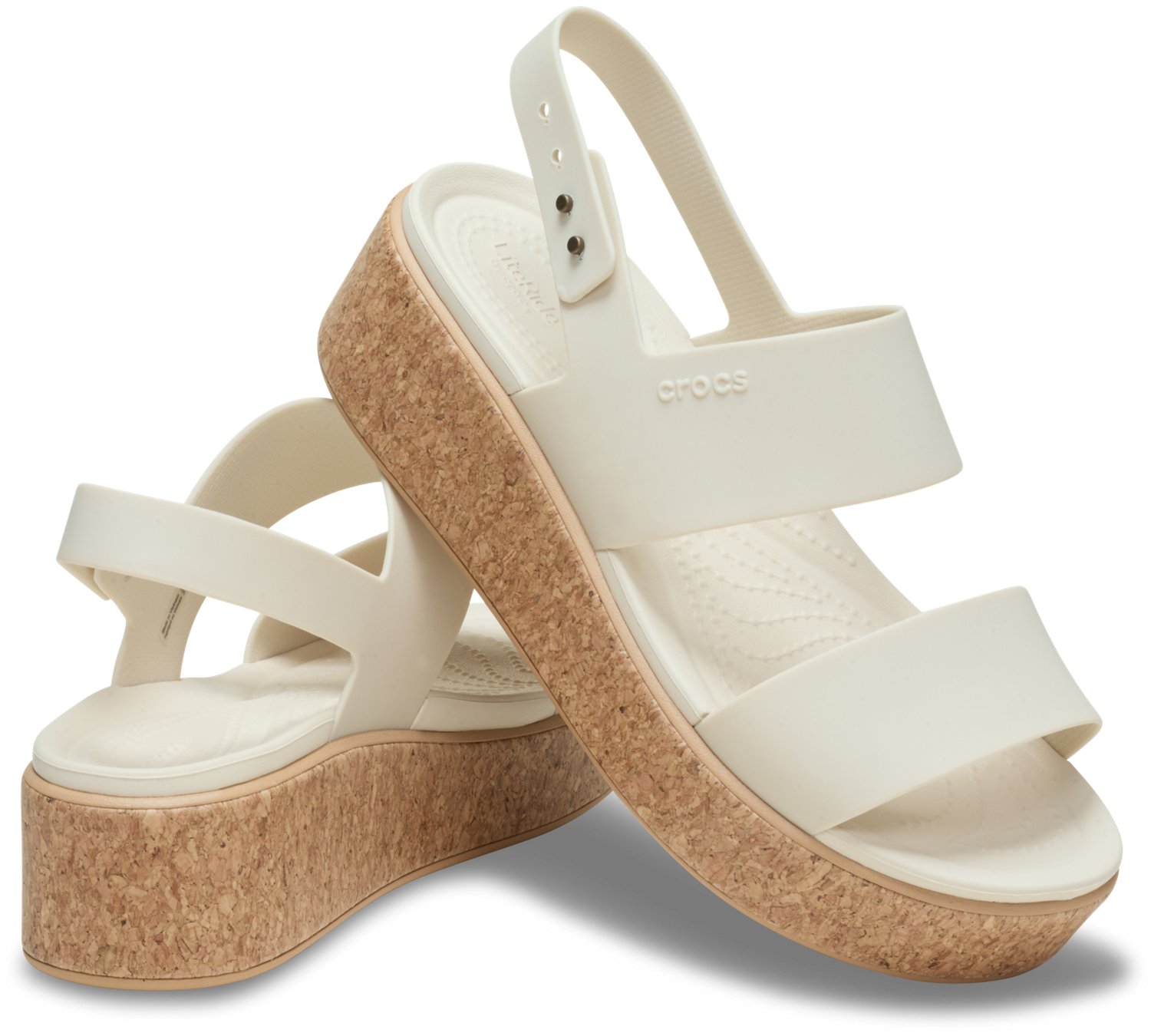 Crocs Women’s Brooklyn Low Wedge Cork Sandals - view number 7