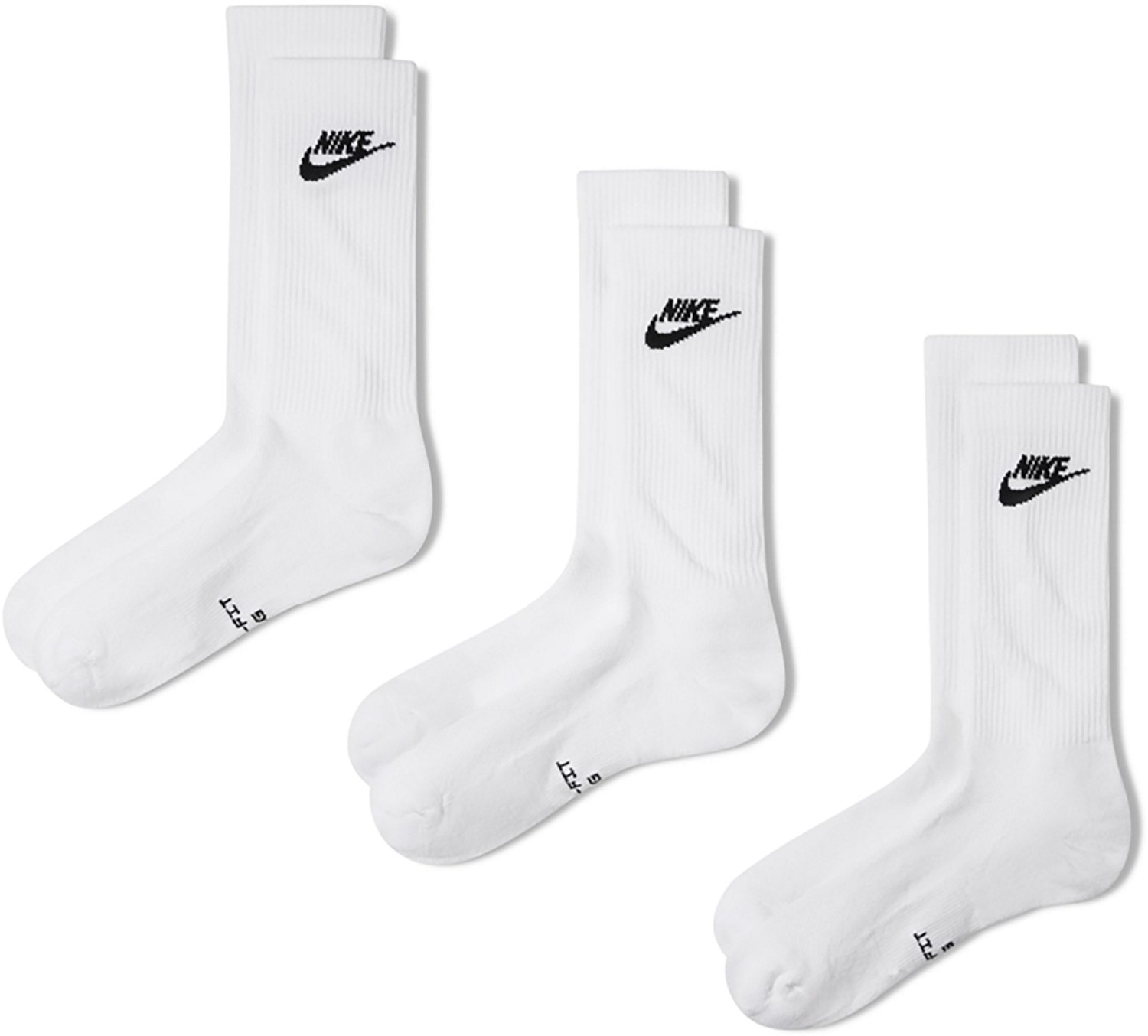 Nike Adult Everyday Elevated Futra Crew Socks 3 Pack - view number 3
