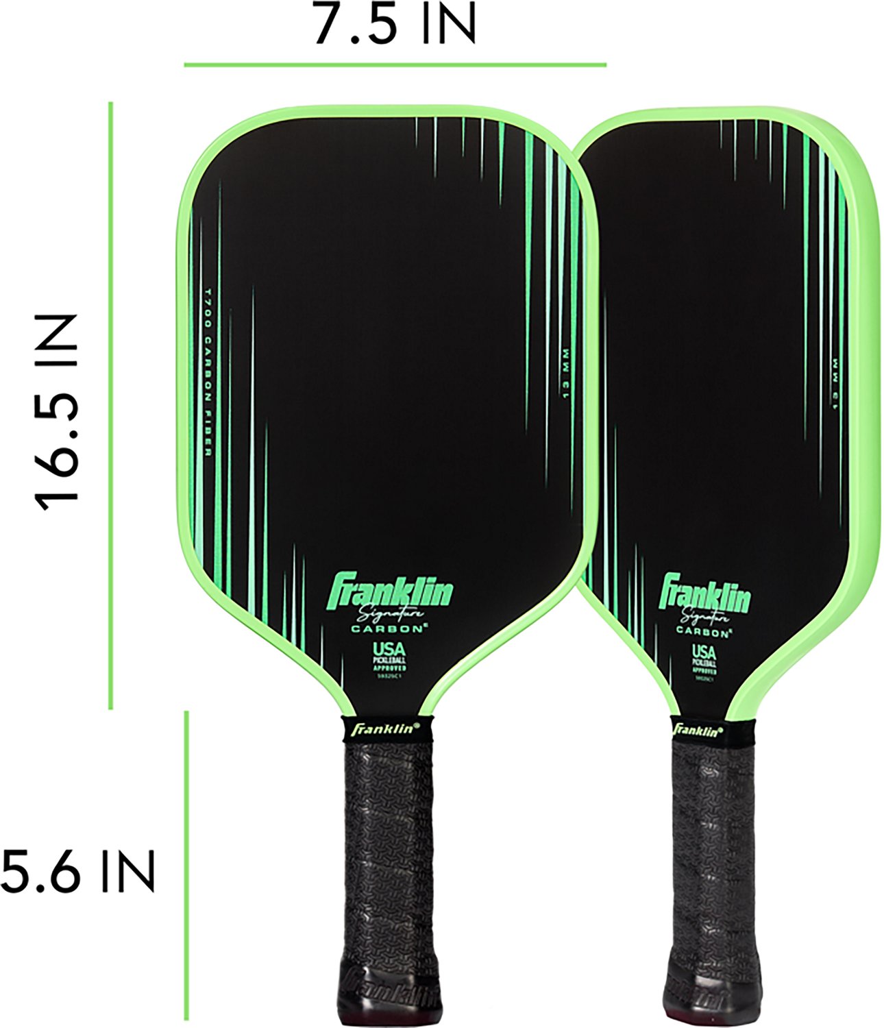 Franklin Sports Signature Carbon Series T700 Elongated 13MM Pickleball Paddle - view number 5