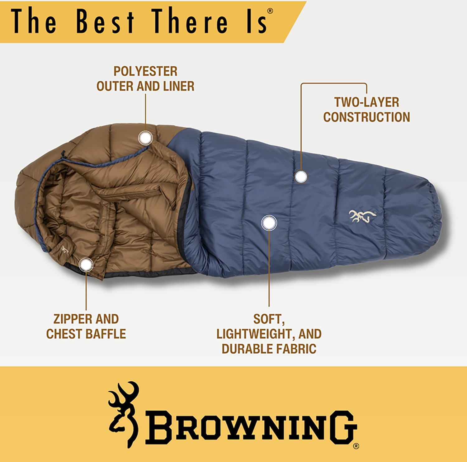 Browning Discover 0F Mummy Sleeping Bag - view number 3