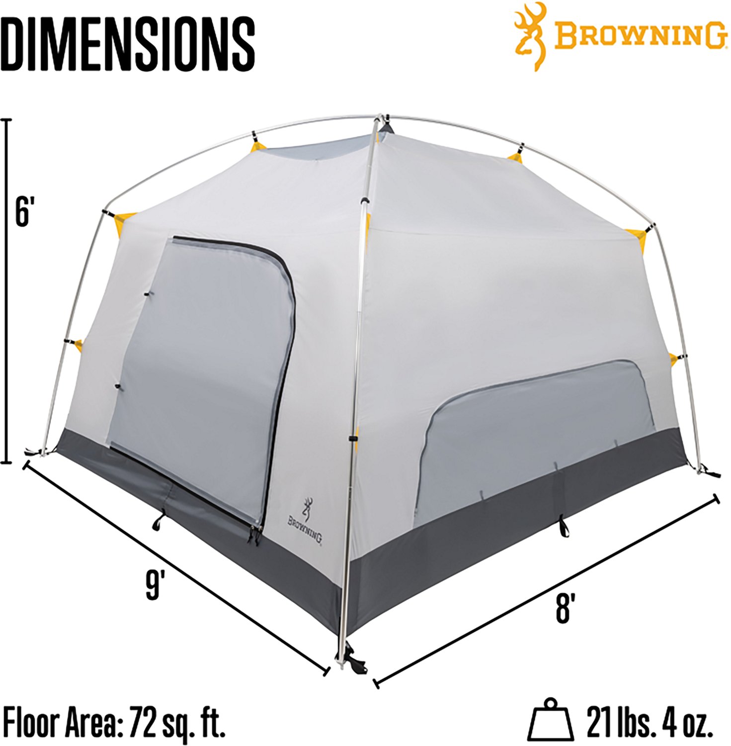 Browning Glacier 4-Person Cabin Tent - view number 7