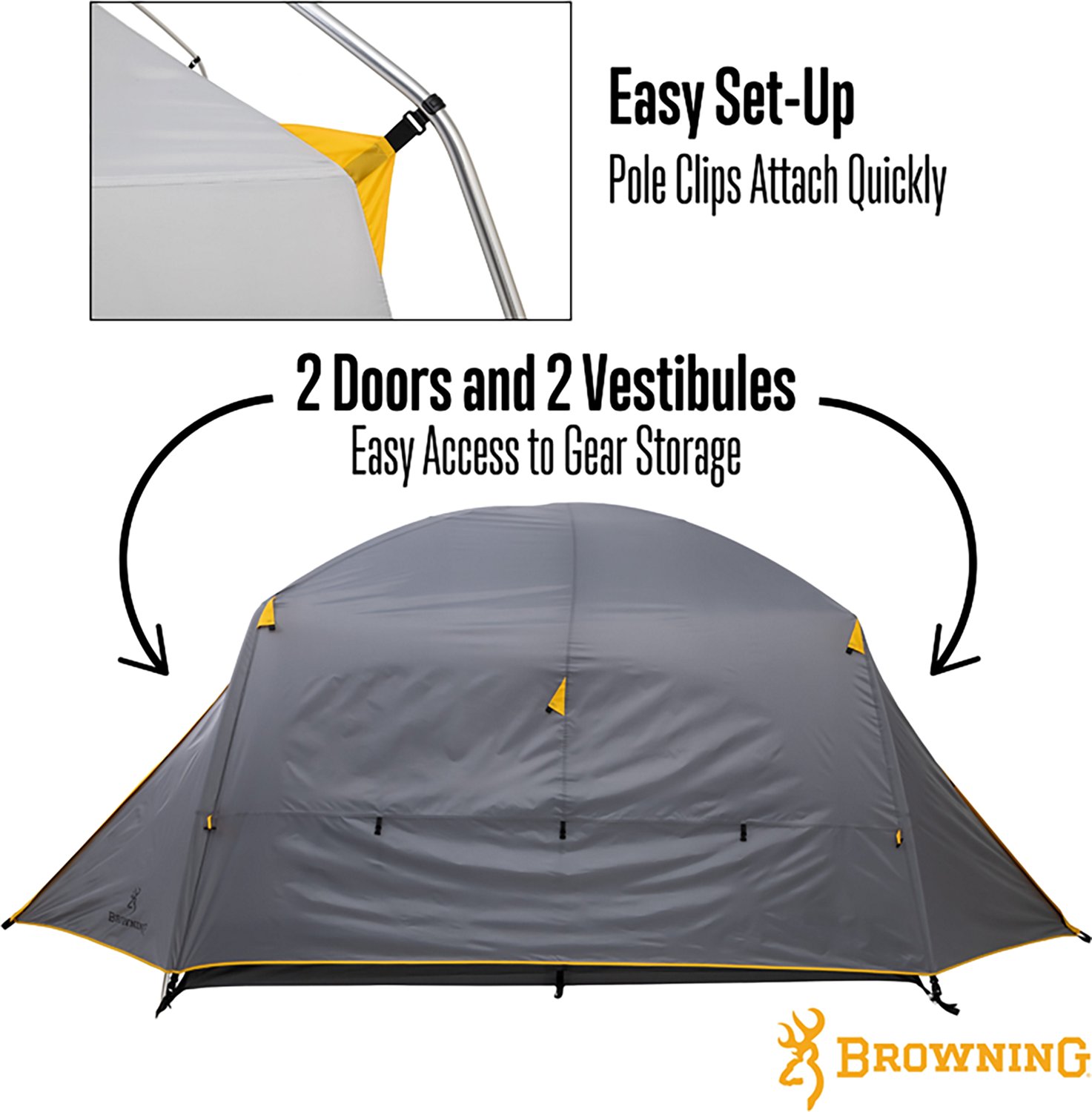 Browning Glacier 4-Person Cabin Tent - view number 8