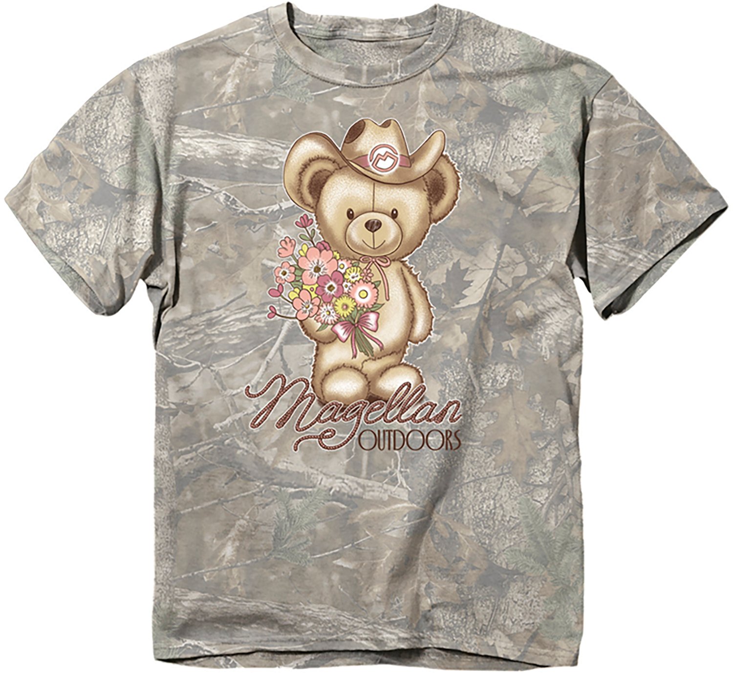 Magellan Outdoors Girls’ Teddy Bear Graphic Short Sleeve T‑Shirt