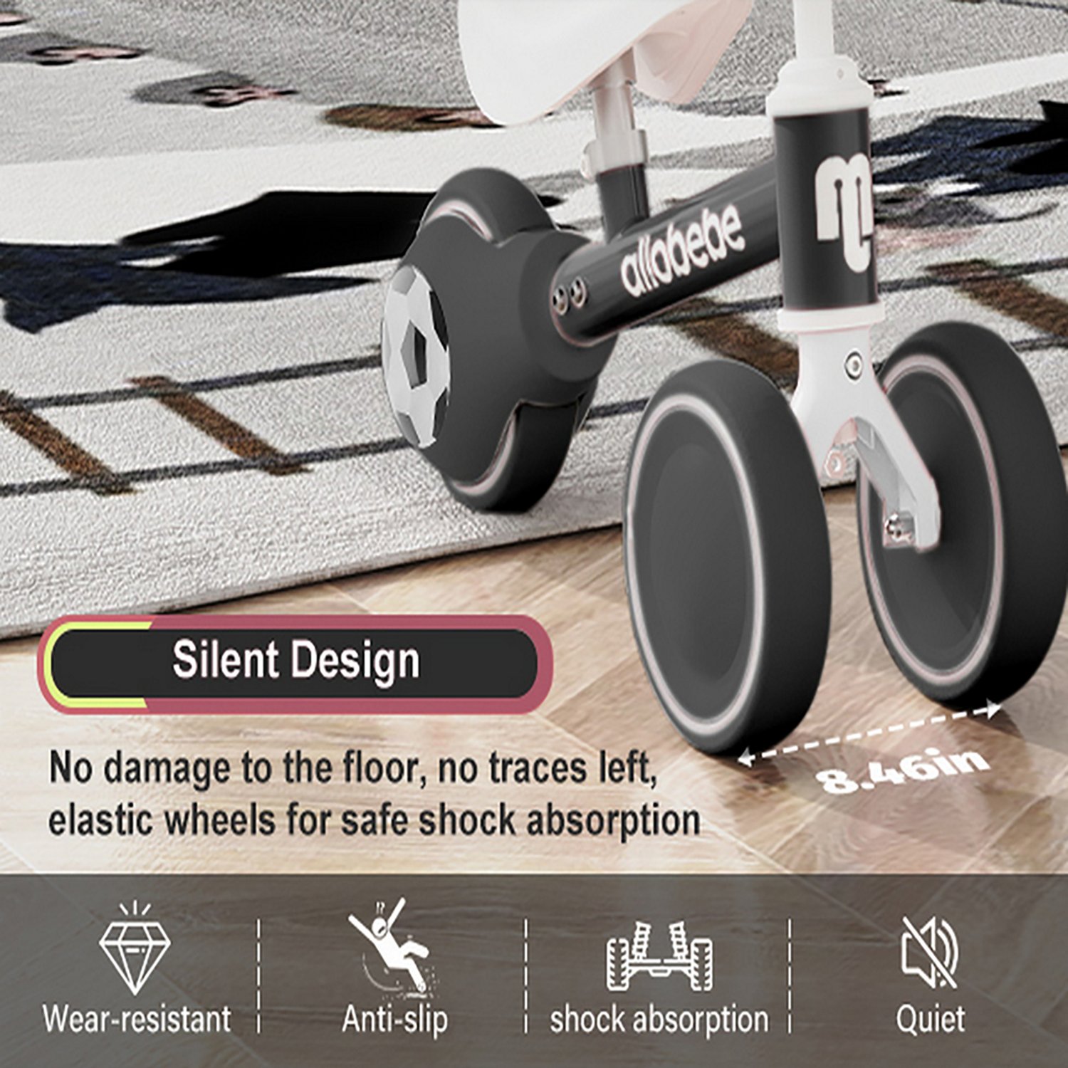 Allobebe Kids' 6" Adjustable 3-Wheel Balance Bike - view number 8