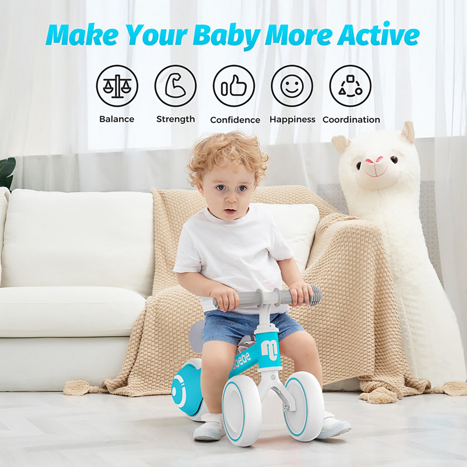 Allobebe Kids' 6" Adjustable 3-Wheel Balance Bike - view number 3