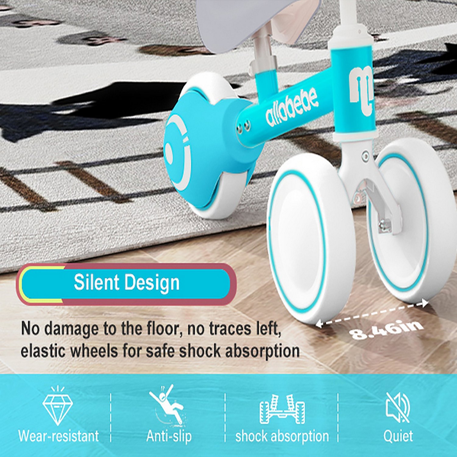 Allobebe Kids' 6" Adjustable 3-Wheel Balance Bike - view number 8
