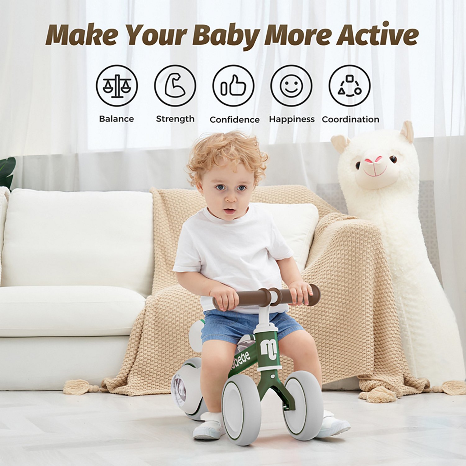 Allobebe Kids' 6" Adjustable 3-Wheel Balance Bike - view number 3