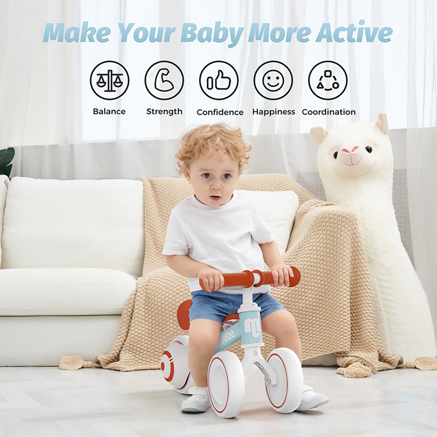 Allobebe Kids' 6" Adjustable 3-Wheel Balance Bike - view number 3