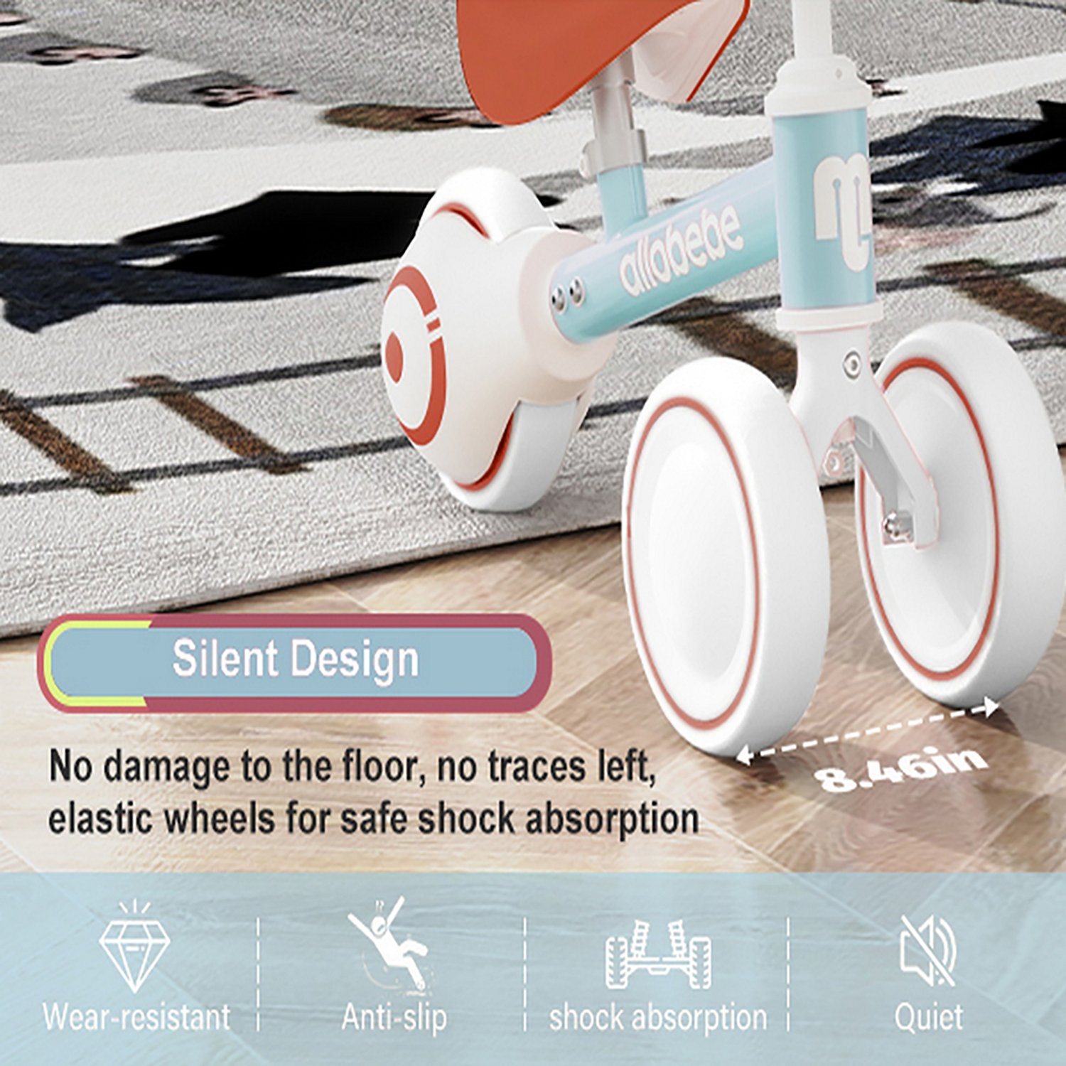 Allobebe Kids' 6" Adjustable 3-Wheel Balance Bike - view number 8