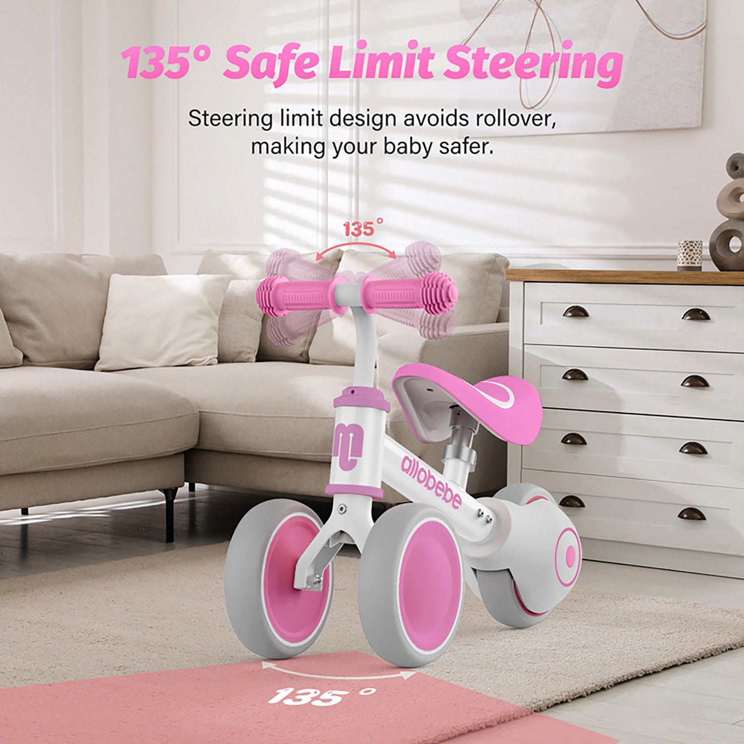 Allobebe Kids' 6" Adjustable 3-Wheel Balance Bike - view number 2