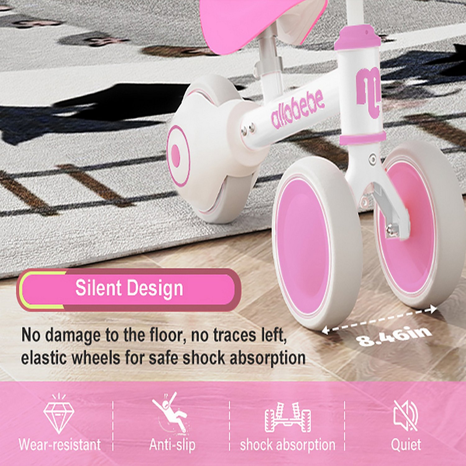 Allobebe Kids' 6" Adjustable 3-Wheel Balance Bike - view number 8