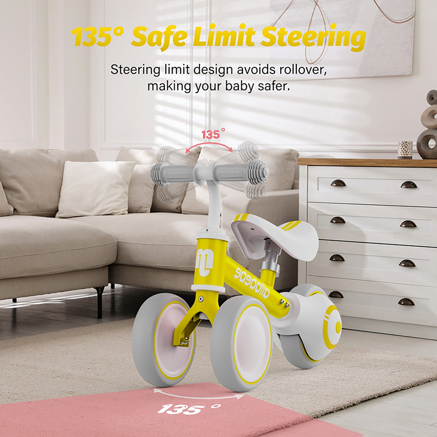 Allobebe Kids' 6" Adjustable 3-Wheel Balance Bike - view number 2