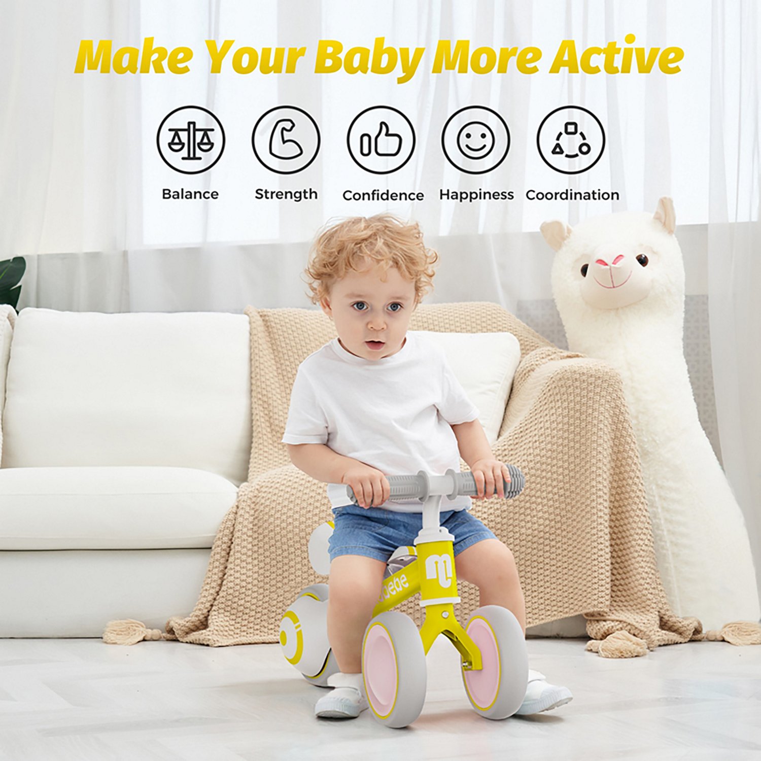Allobebe Kids' 6" Adjustable 3-Wheel Balance Bike - view number 3