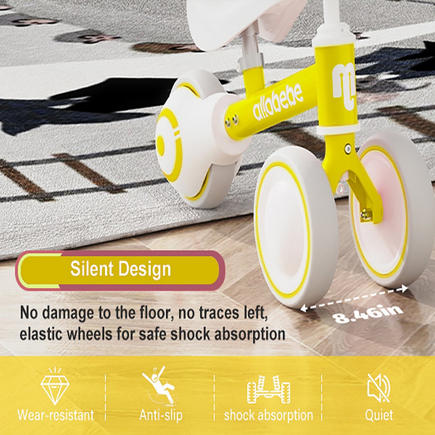 Allobebe Kids' 6" Adjustable 3-Wheel Balance Bike - view number 8