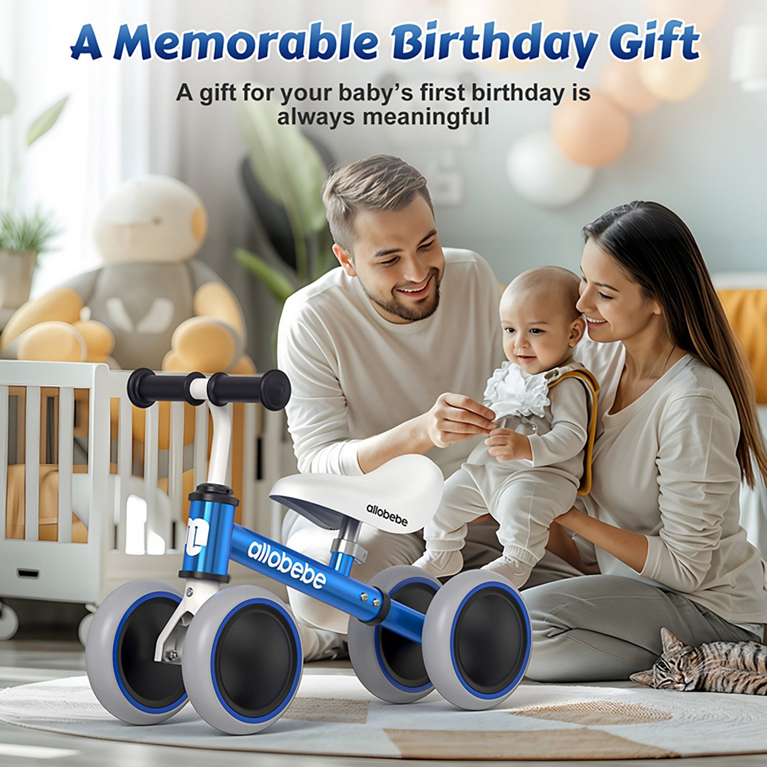 Allobebe Kids' 6" Adjustable 4-Wheel Balance Bike - view number 2