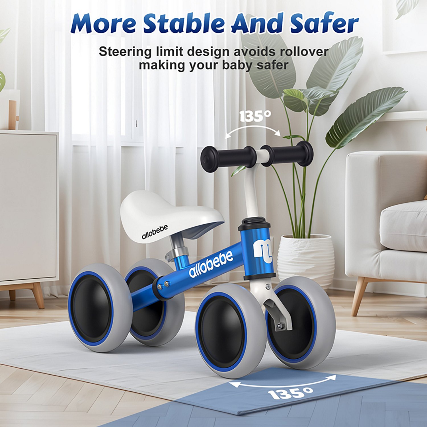 Allobebe Kids' 6" Adjustable 4-Wheel Balance Bike - view number 3