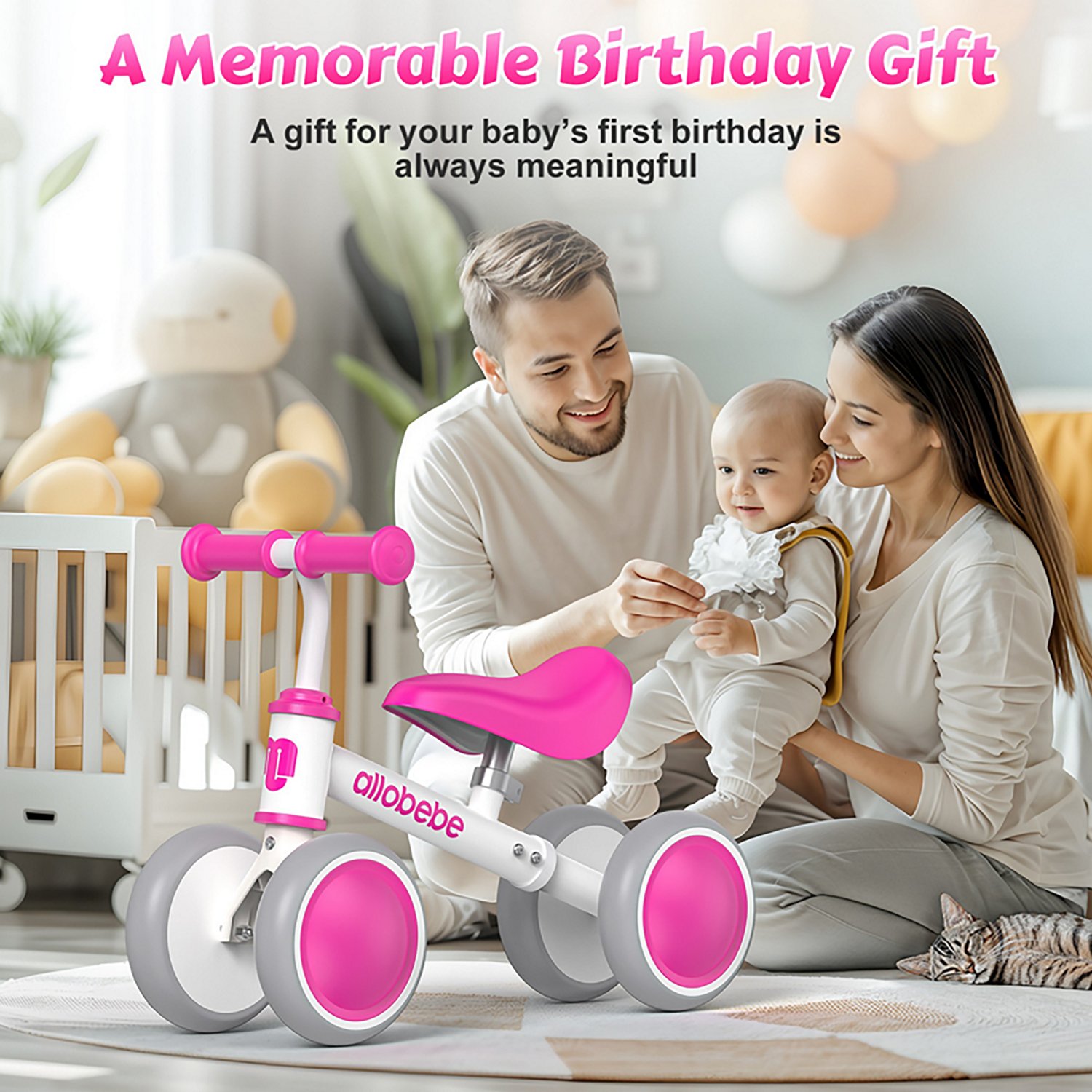 Allobebe Kids' 6" Adjustable 4-Wheel Balance Bike - view number 2