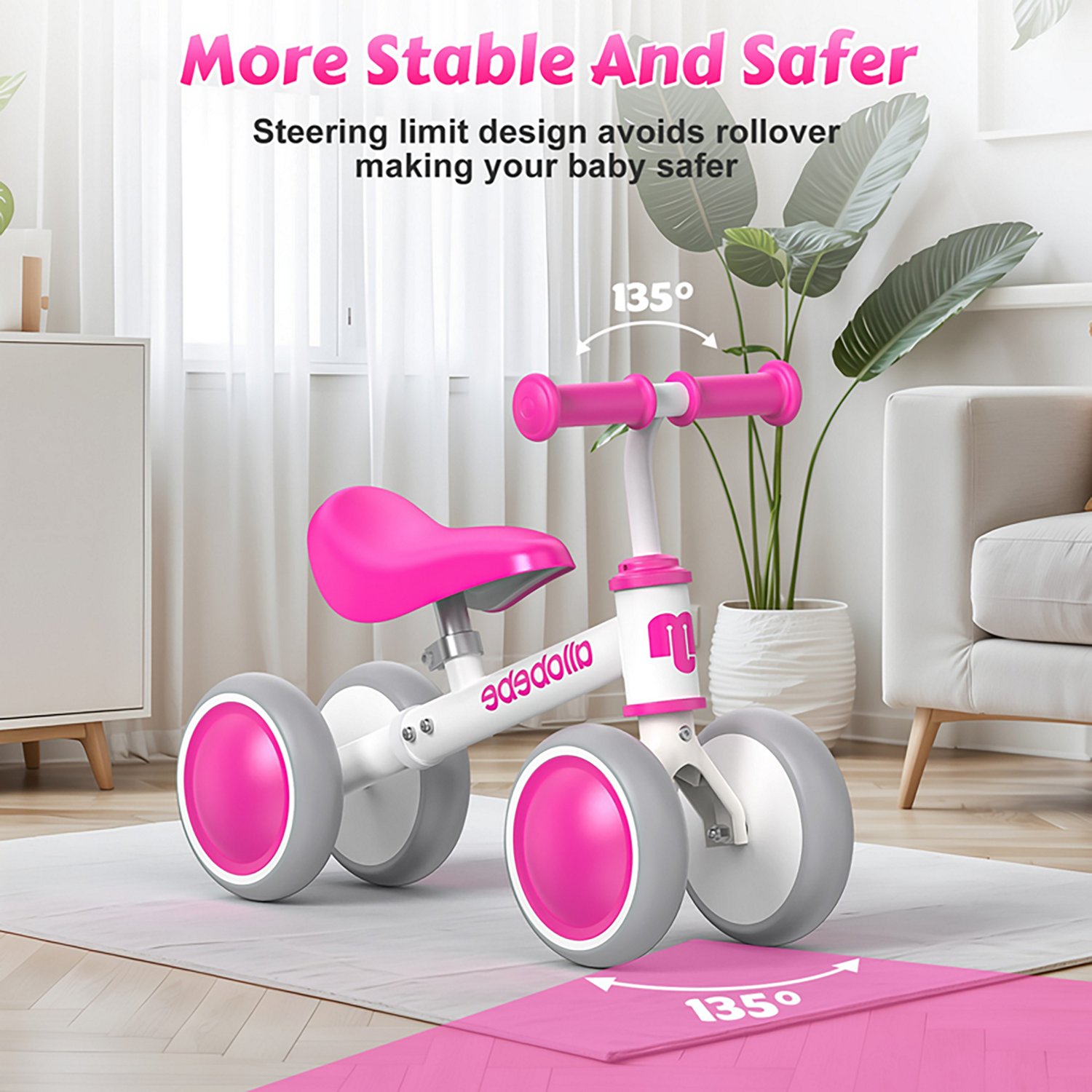 Allobebe Kids' 6" Adjustable 4-Wheel Balance Bike - view number 3