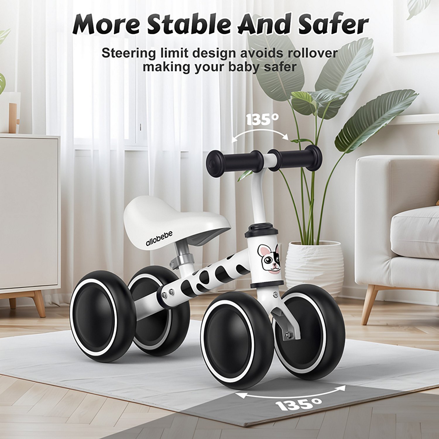 Allobebe Kids' 6" Adjustable 4-Wheel Balance Bike - view number 3