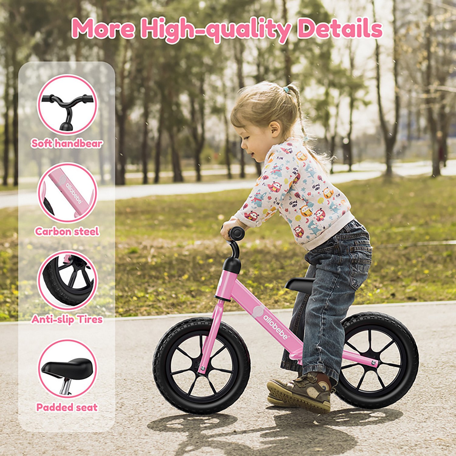 Allobebe Kids' 12" Adjustable Balance Bike - view number 5