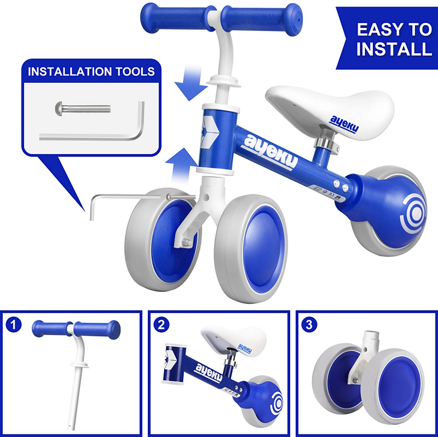 Ayeku Kids' 6" Adjustable Balance Bike - view number 3