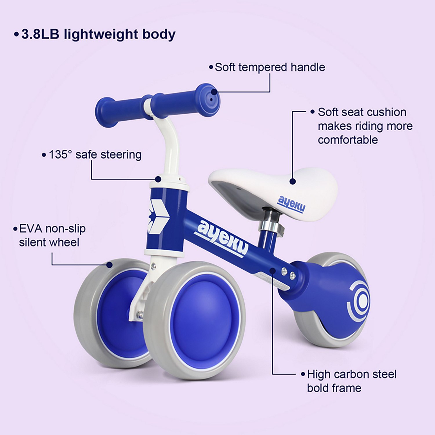 Ayeku Kids' 6" Adjustable Balance Bike - view number 5