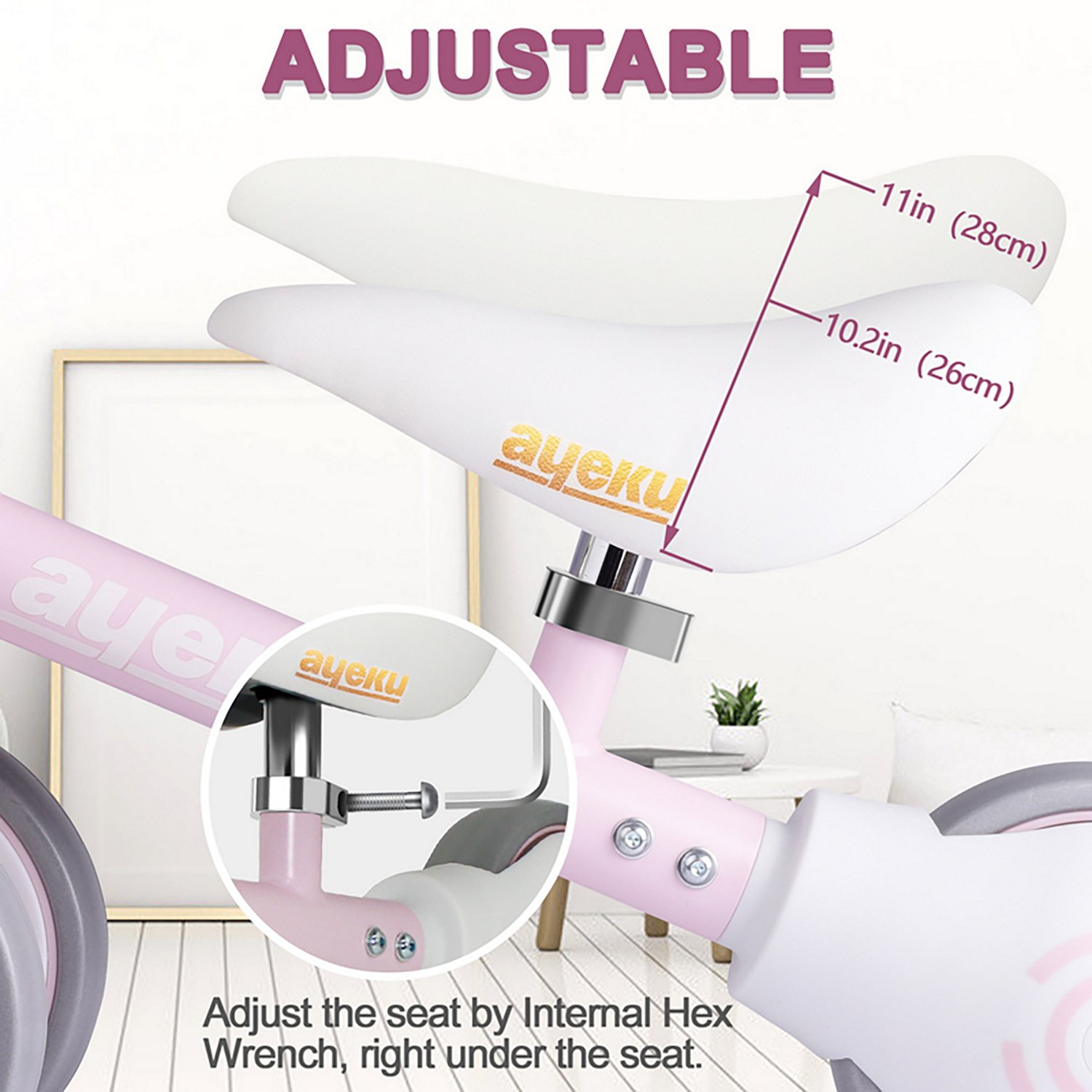 Ayeku Kids' 6" Adjustable Balance Bike - view number 3