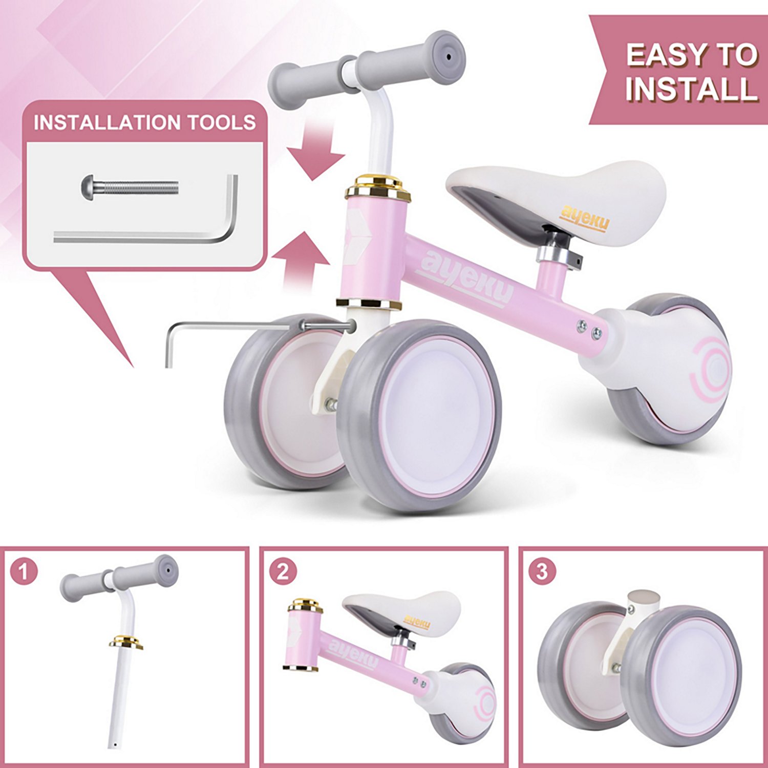 Ayeku Kids' 6" Adjustable Balance Bike - view number 6