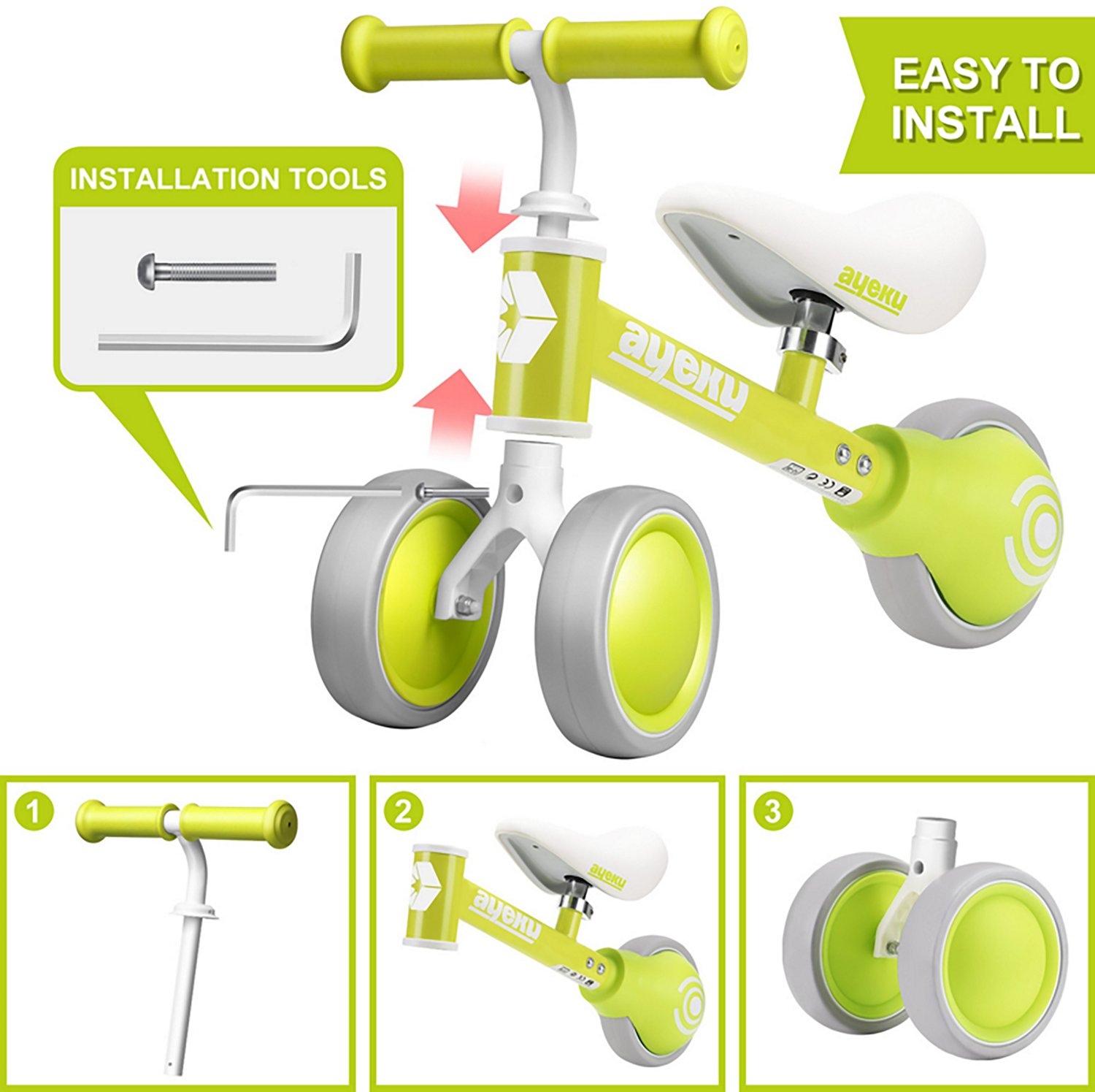 Ayeku Kids' 6" Adjustable Balance Bike - view number 6