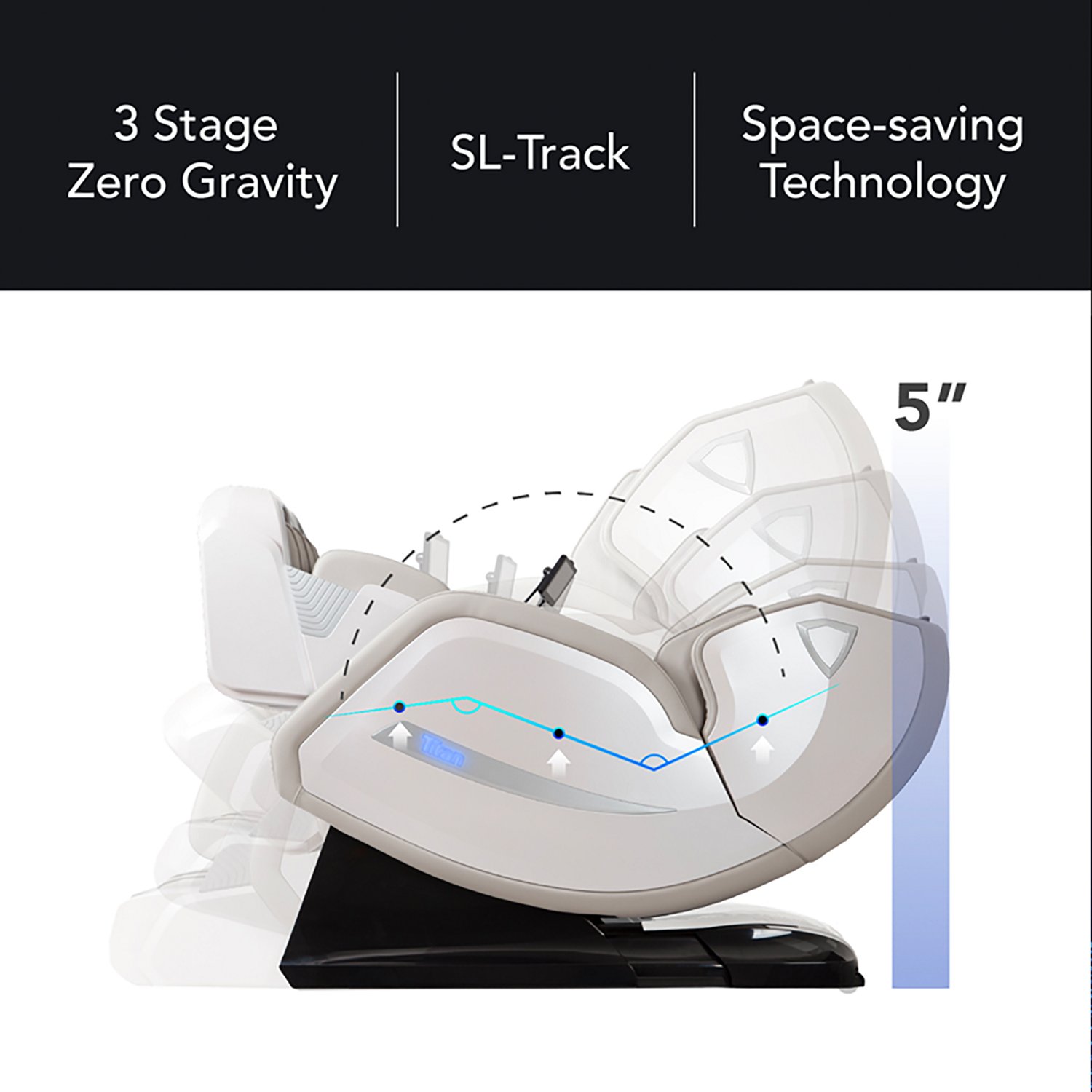 Osaki Titan Advent 4D Zero Gravity Massage Chair with Spinning Calf