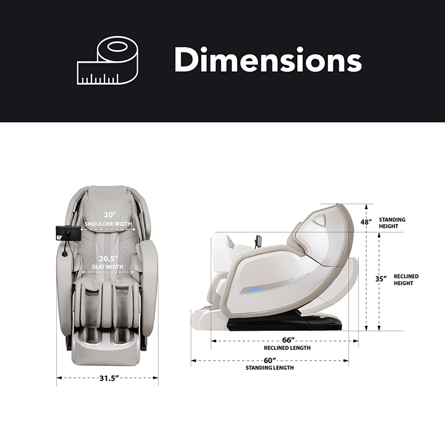 Osaki Titan Advent 4D Zero Gravity Massage Chair with Spinning Calf