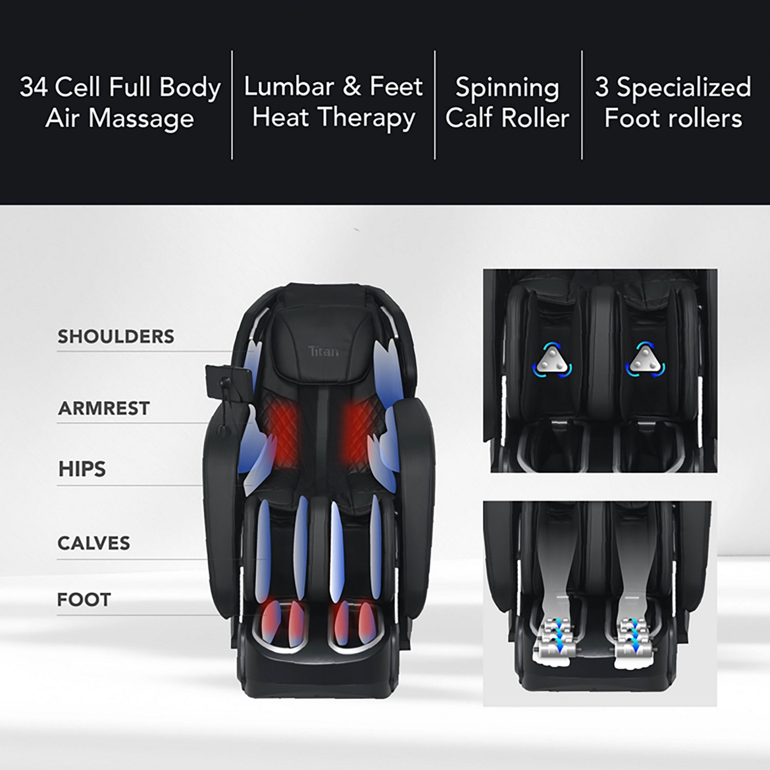 Osaki Titan Advent 4D Zero Gravity Massage Chair with Spinning Calf Massage - view number 3