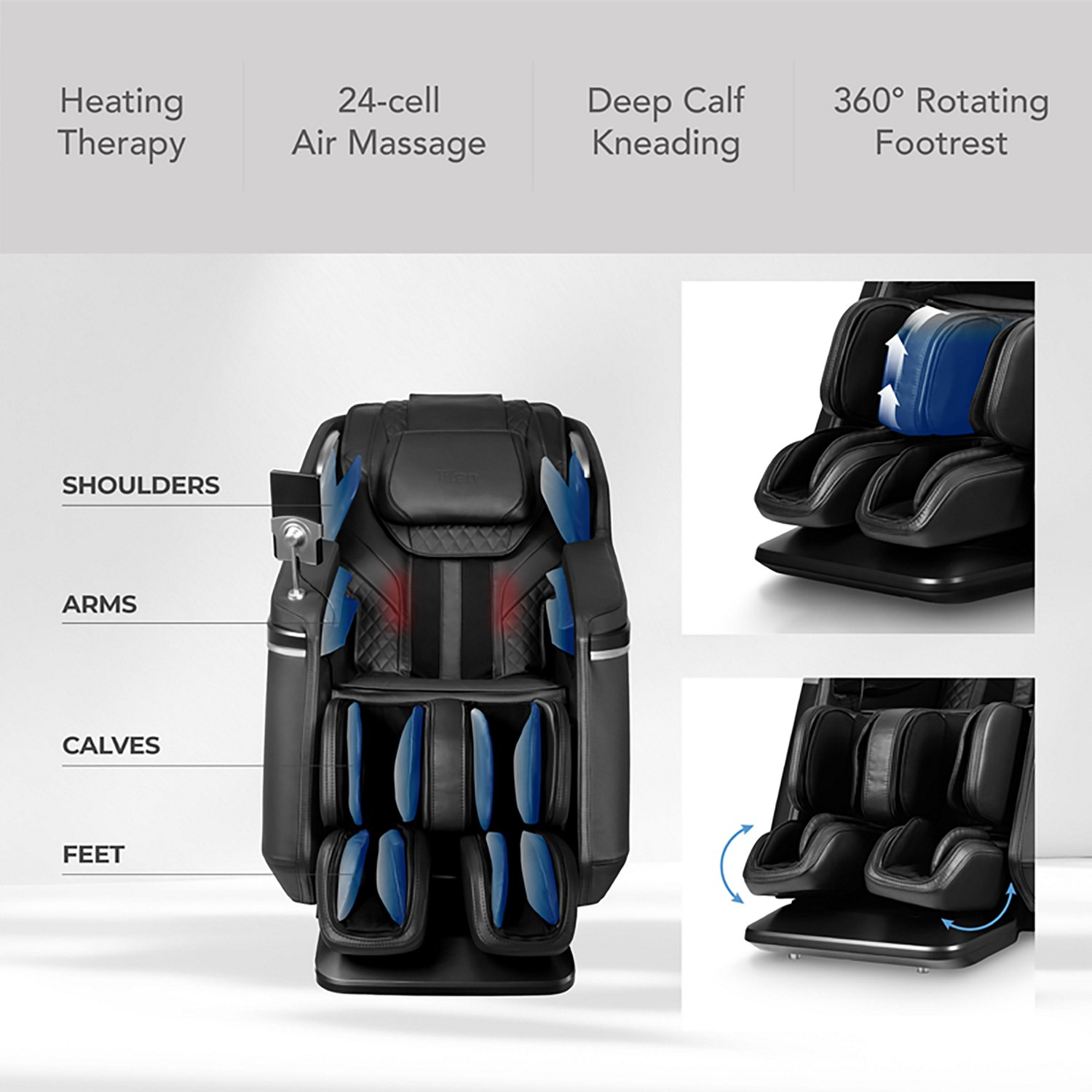 Osaki Titan Plantaris 4D Massage Chair with 360 Rocking Foot Massage - view number 3