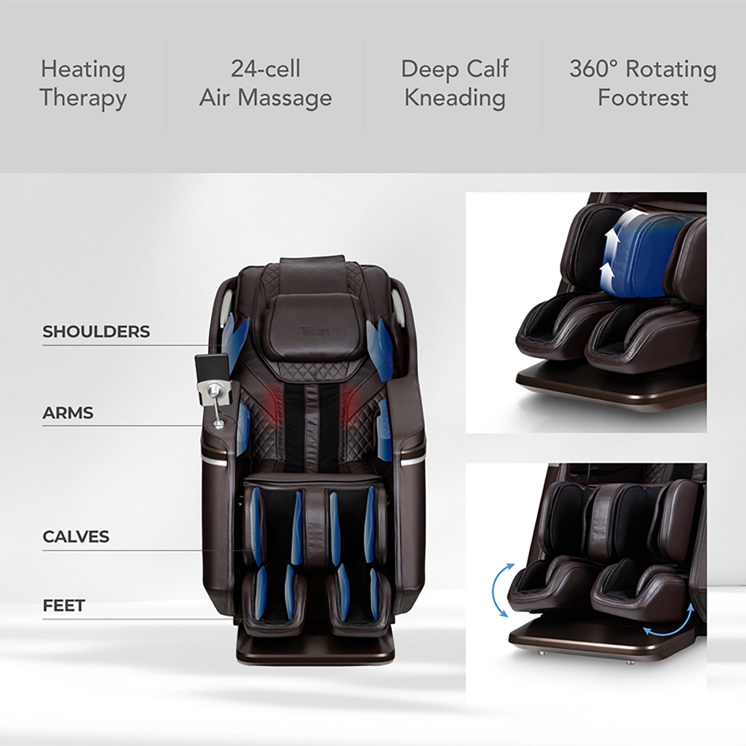 Osaki Titan Plantaris 4D Massage Chair with 360 Rocking Foot Massage