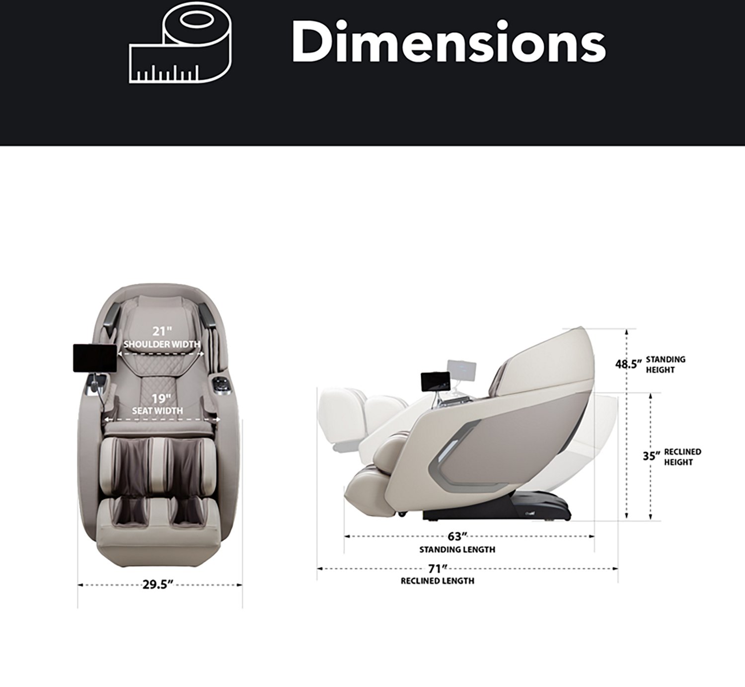 Osaki Bravo Duo Zero Gravity Dual-Mechanism Massage Chair