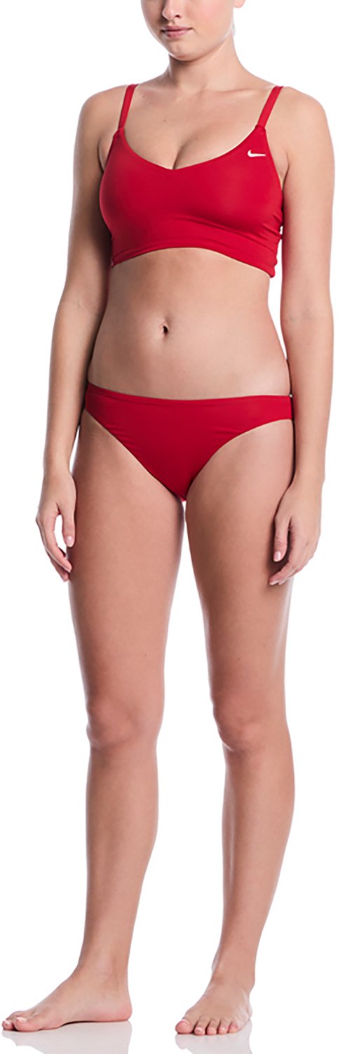 Nike Women's Effortless Essential V-Neck Midkini Swim Top - view number 3