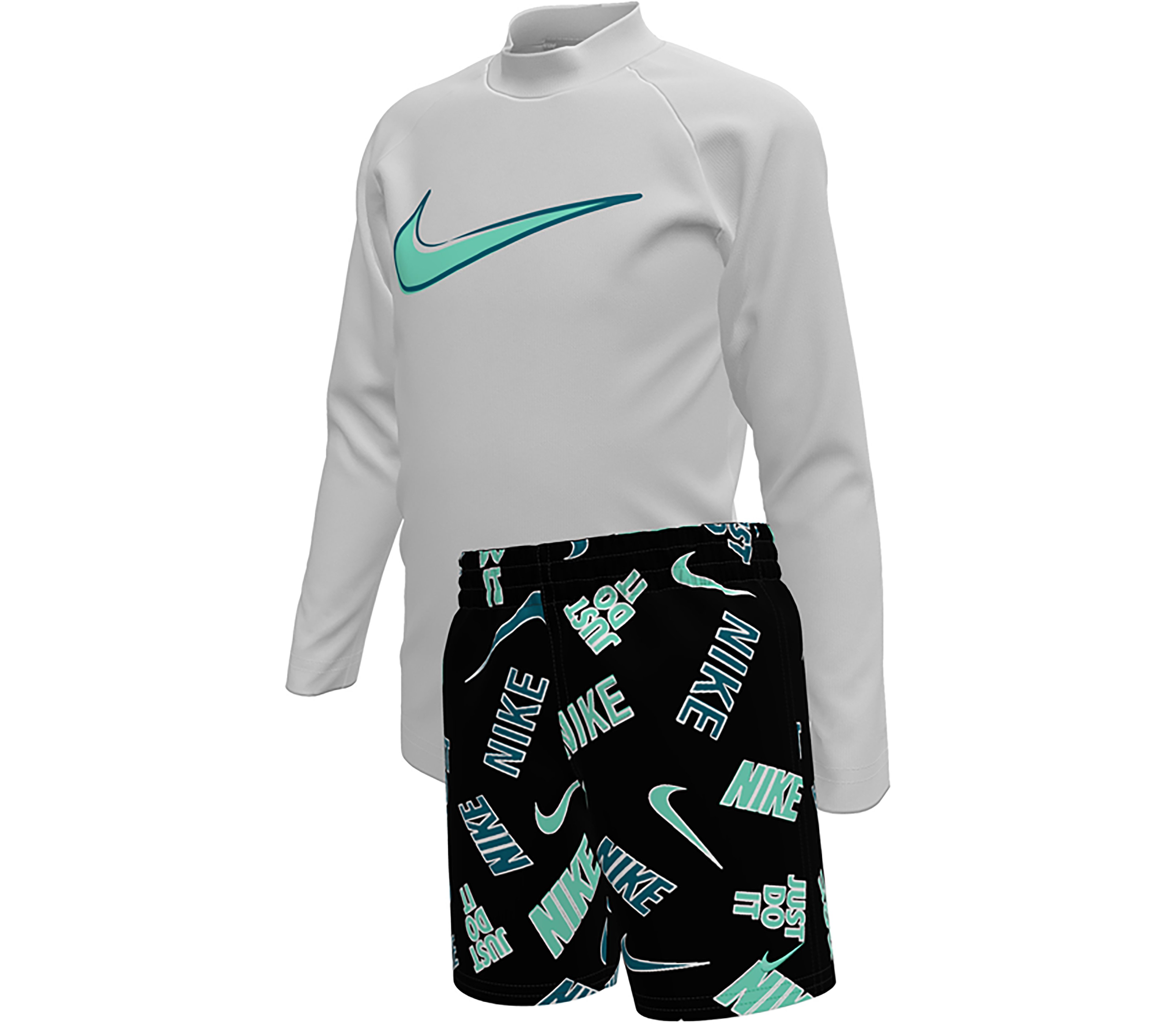 Nike Boys’ Long Sleeve Swim Top & Short Set