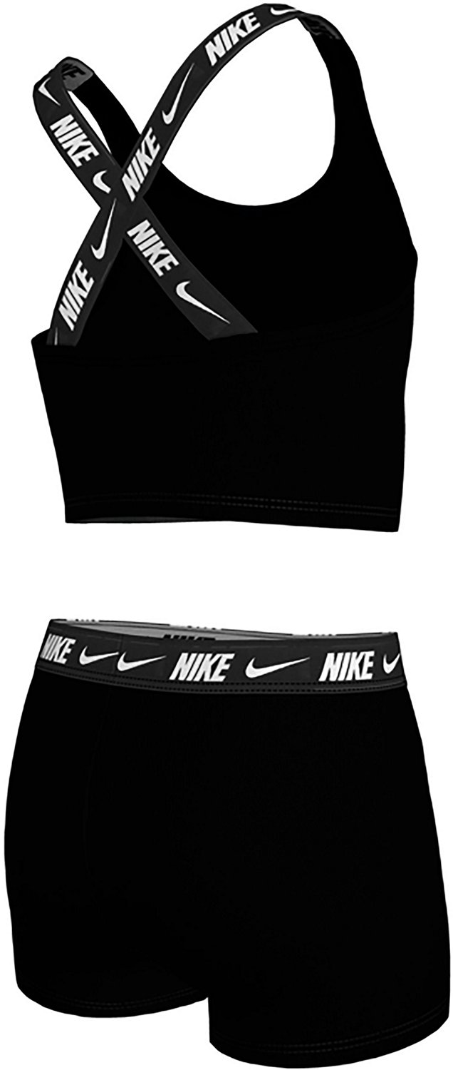 Nike Girls' Logo Tape Crossback Midkini & Short Set - view number 2