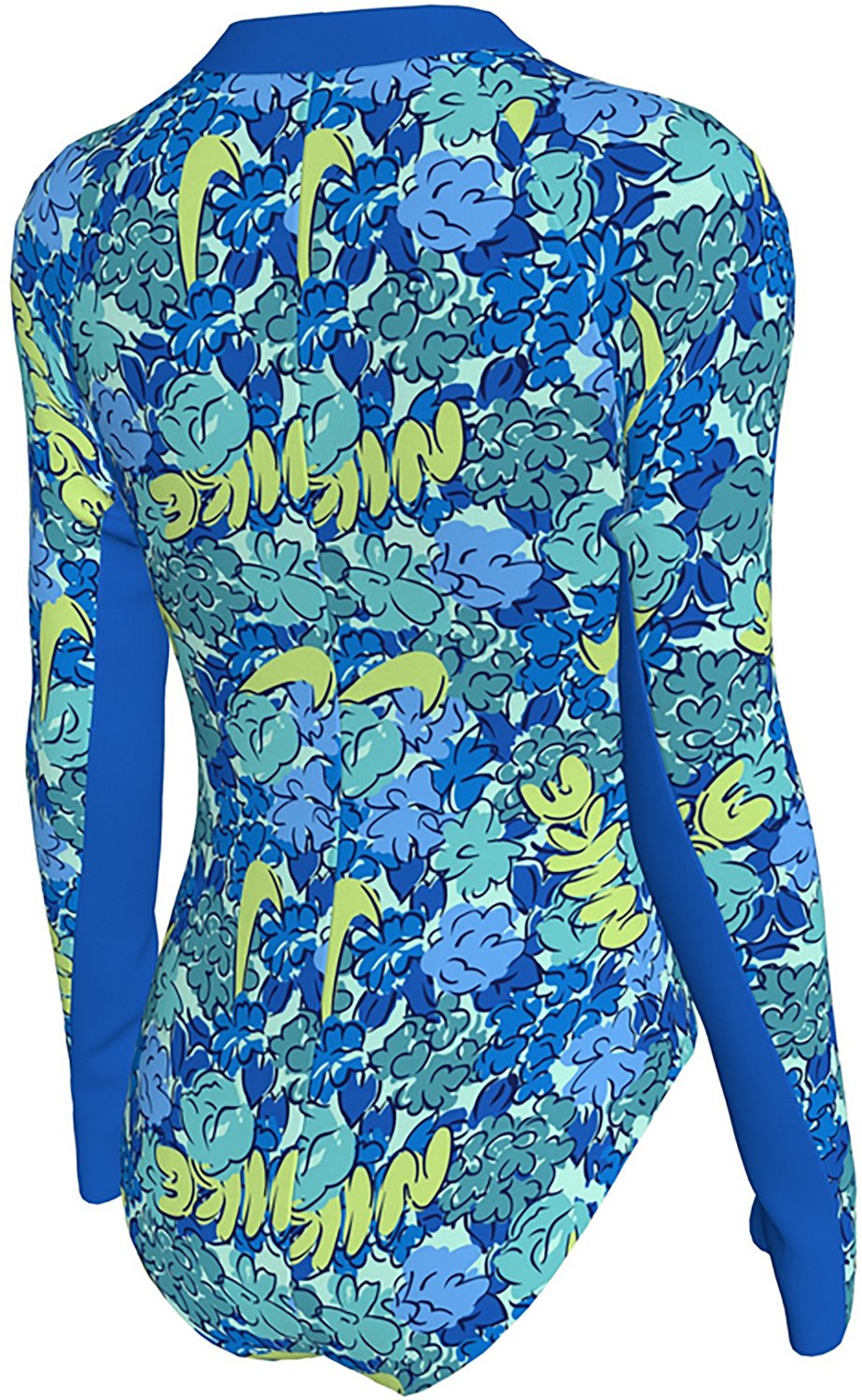 Nike Girls' Doodle Floral Long Sleeve 1-Piece Swimsuit - view number 2