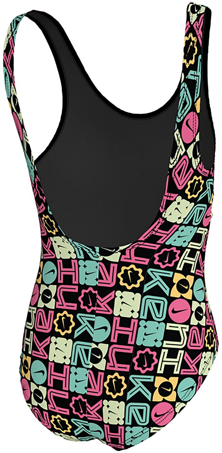 Nike Girls' Logo Block U-back 1-Piece Swimsuit - view number 2