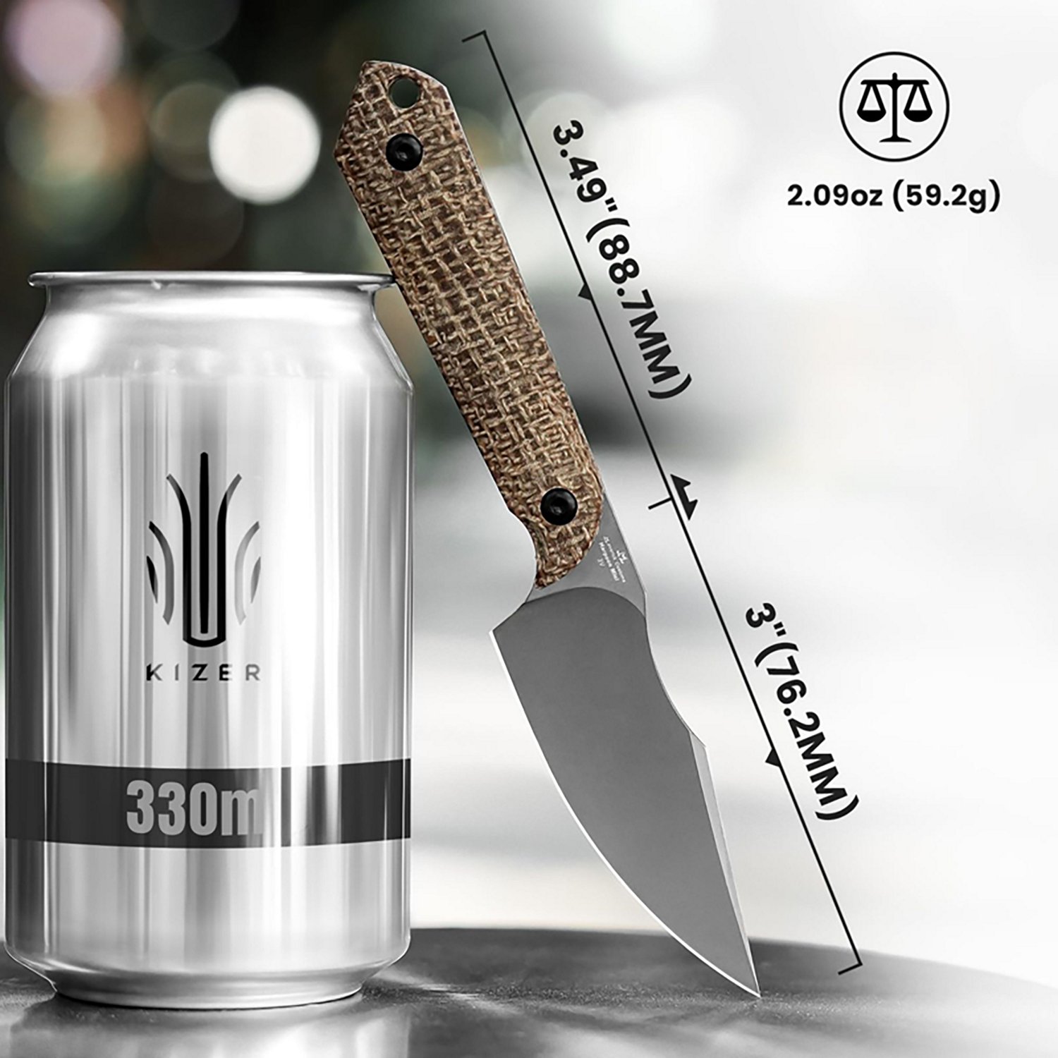 Kizer Mini Harpoon Fixed Blade Knife - view number 5