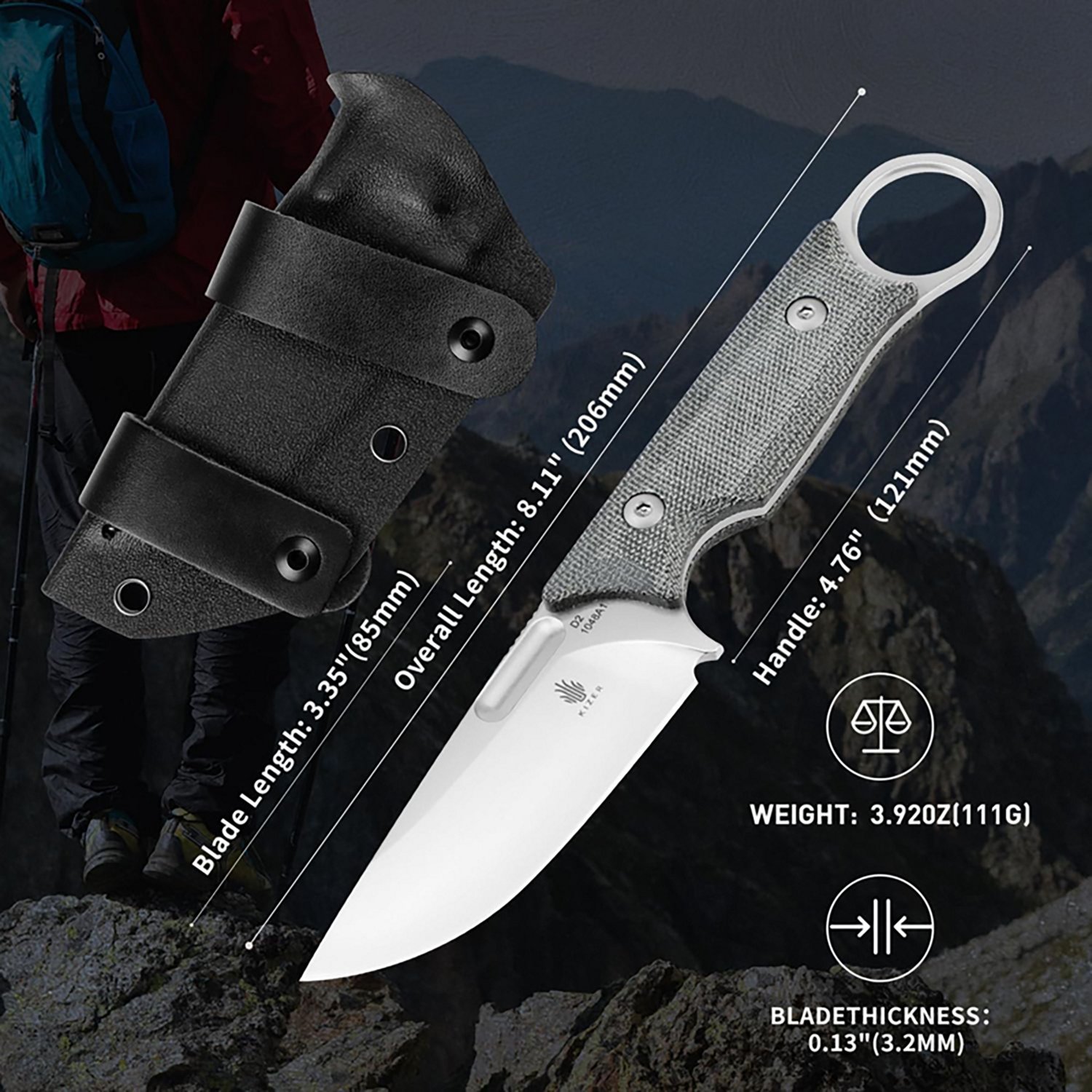 Kizer Cabox Fixed Blade Knife - view number 6