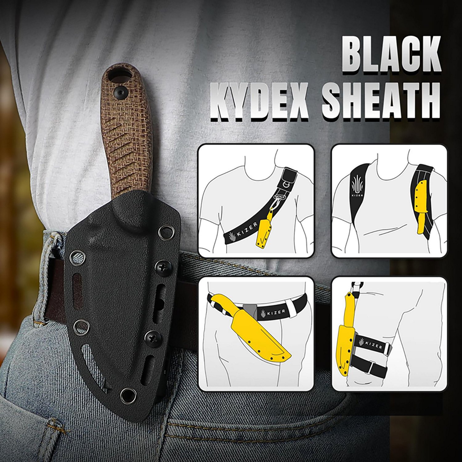 Kizer Hare Fixed Blade Knife - view number 6