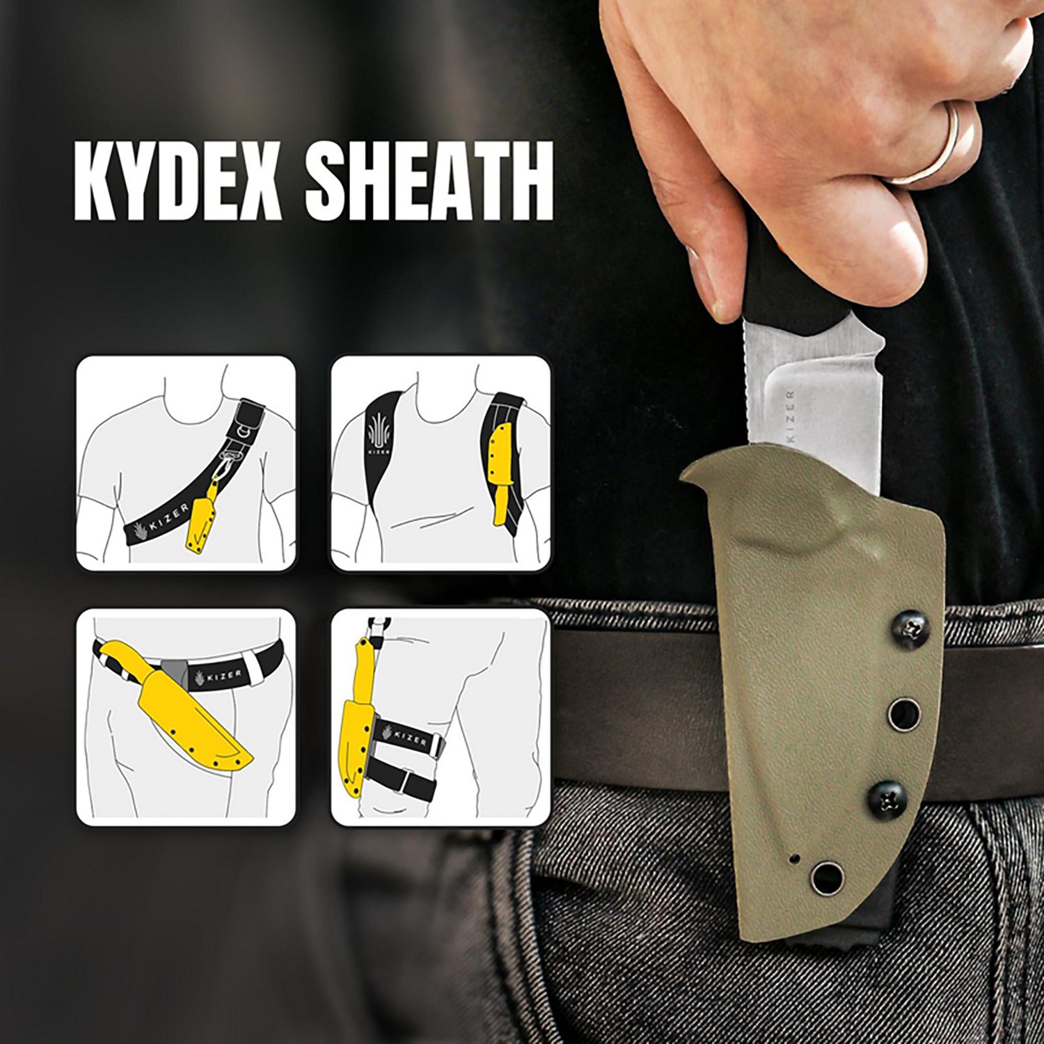 Kizer Beaver Fixed Blade Knife - view number 5