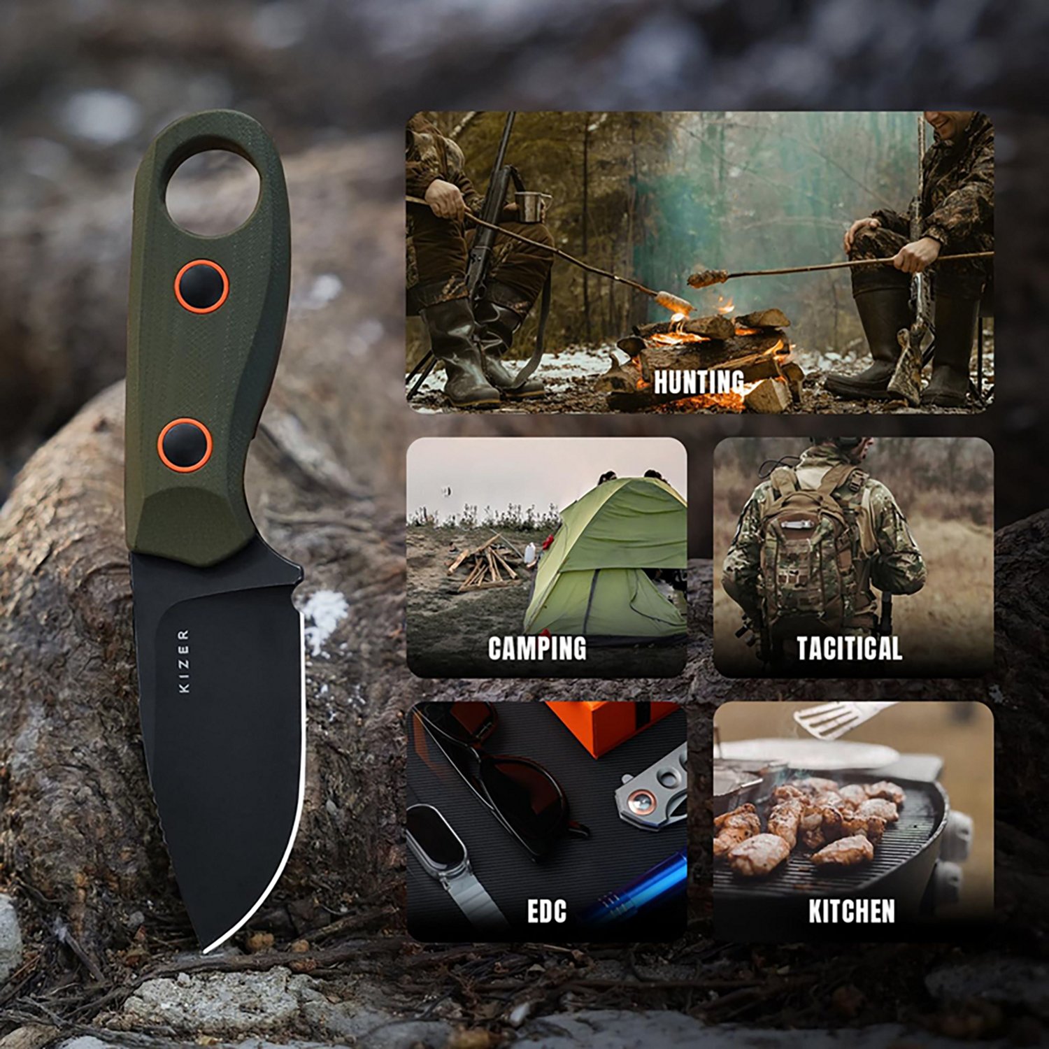 Kizer Beaver Fixed Blade Knife - view number 6