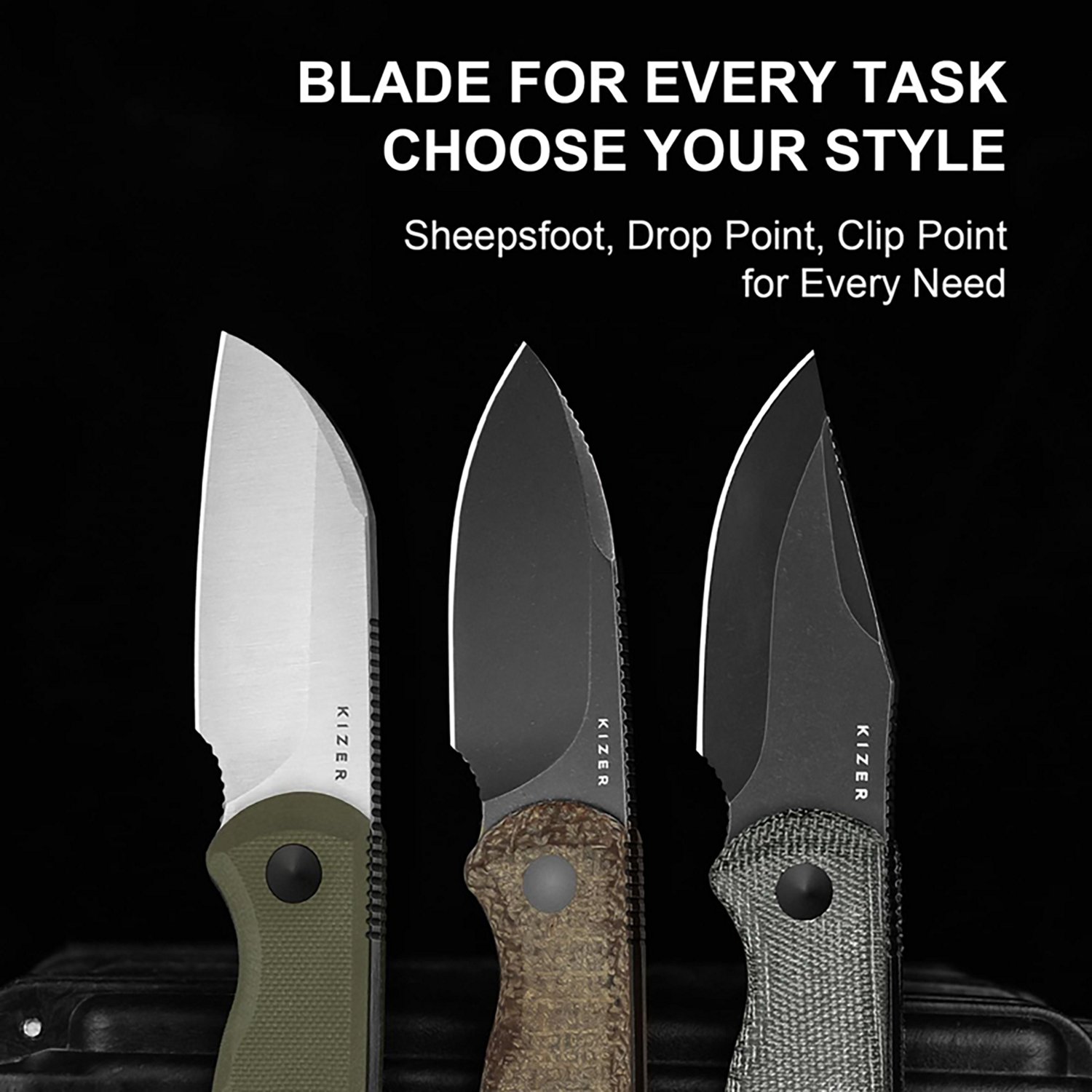 Kizer Drop Bear Fixed Blade Utility Knife - view number 6