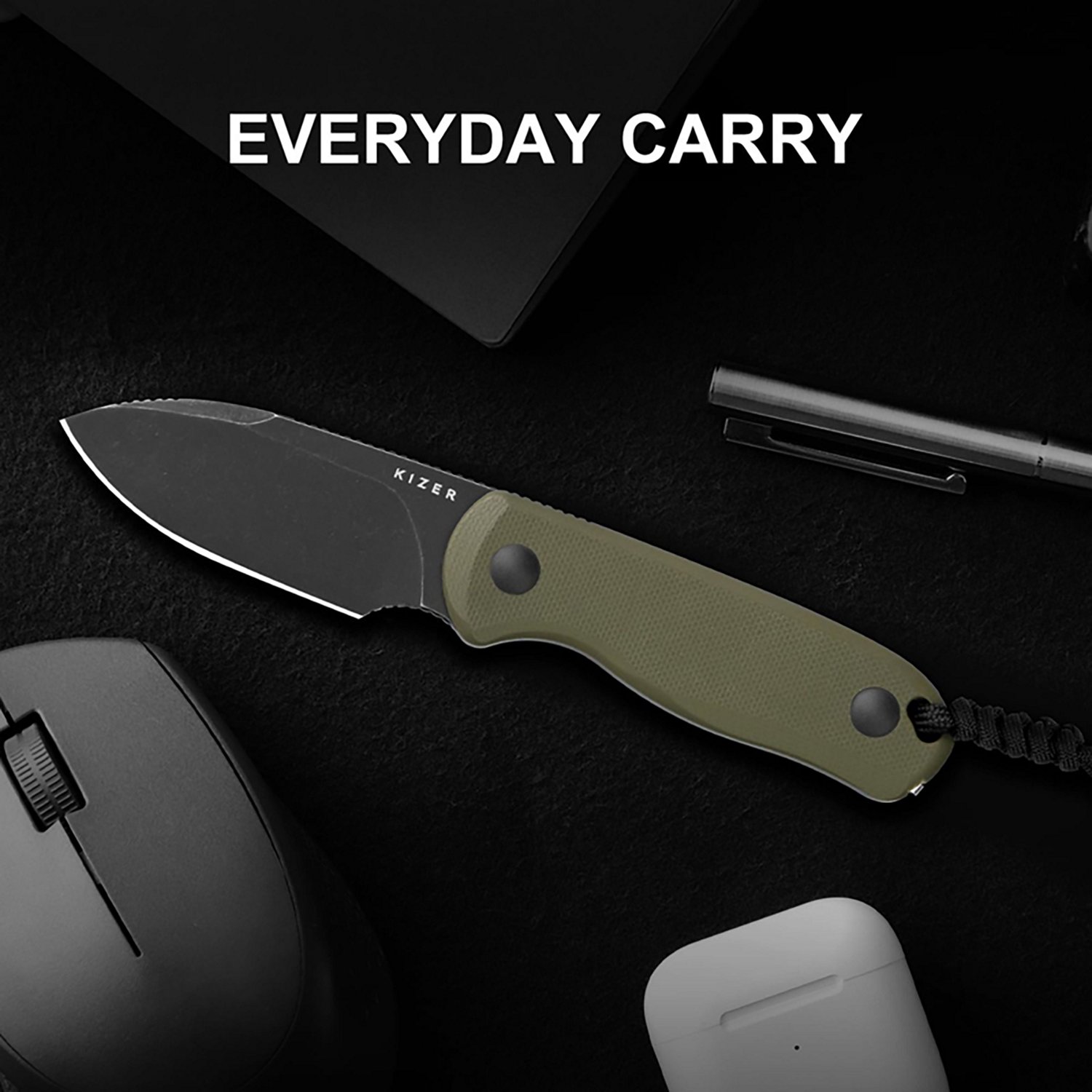 Kizer Drop Bear Fixed Blade Utility Knife - view number 7