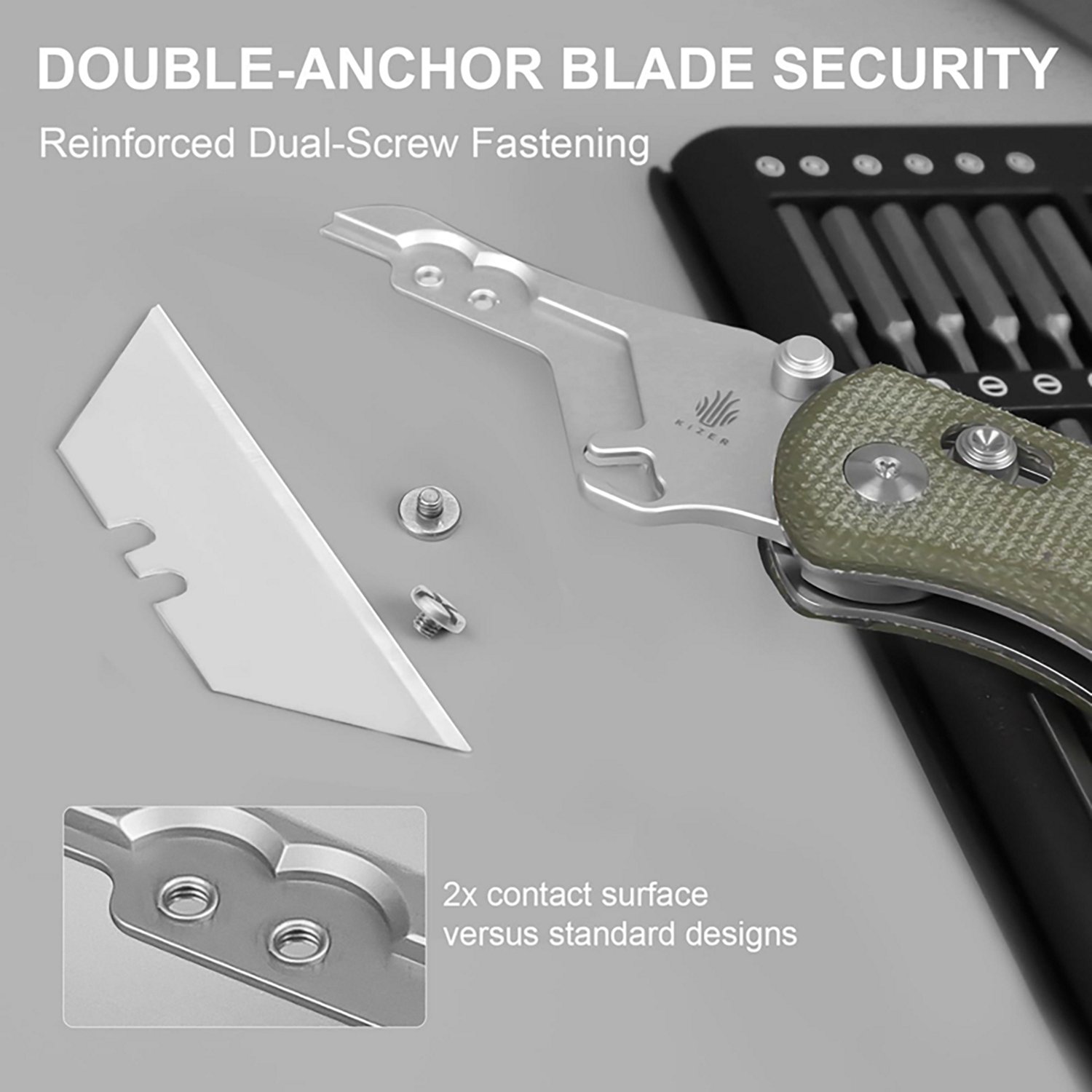 Kizer Drop Bear Folding Utility Knife - view number 2