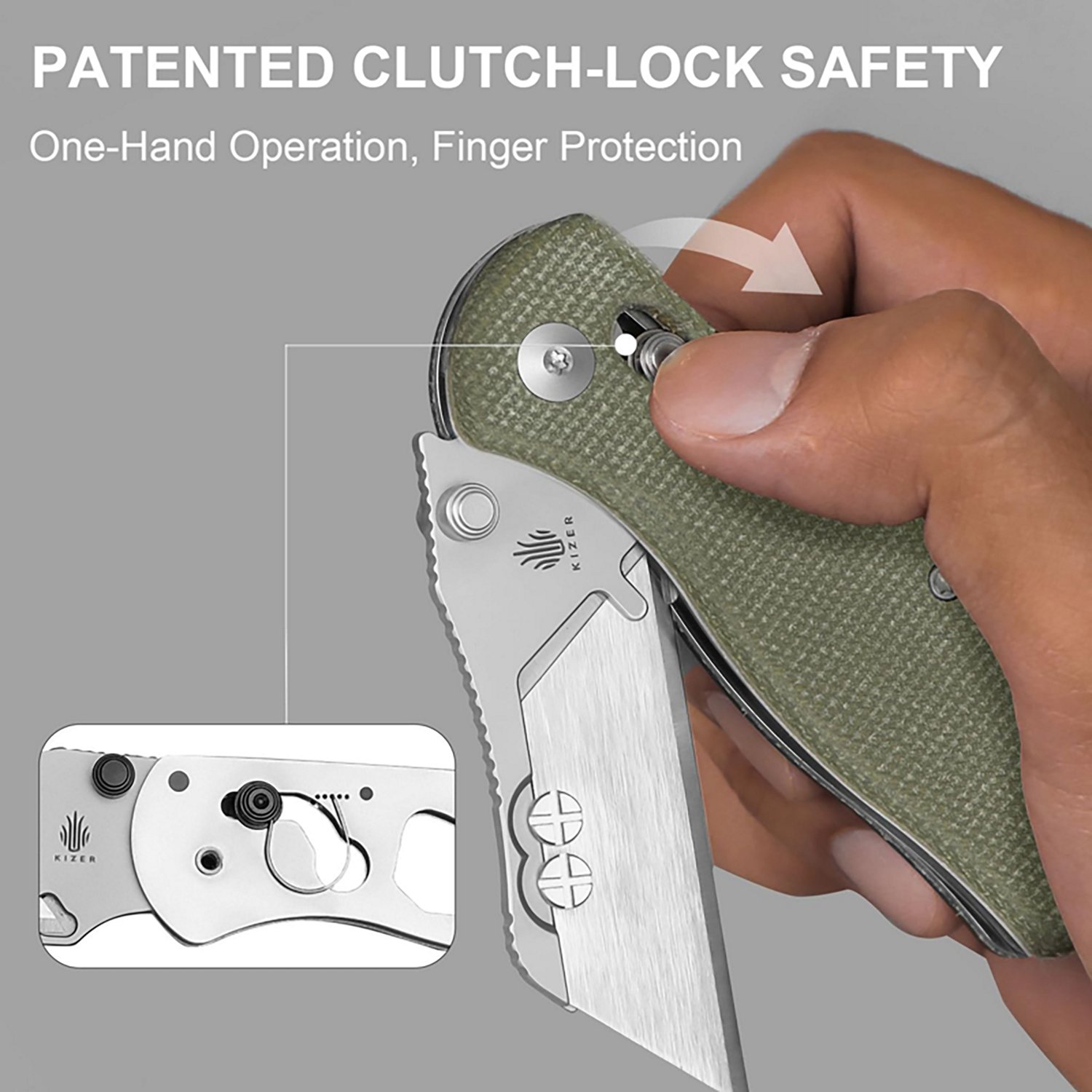 Kizer Drop Bear Folding Utility Knife - view number 4